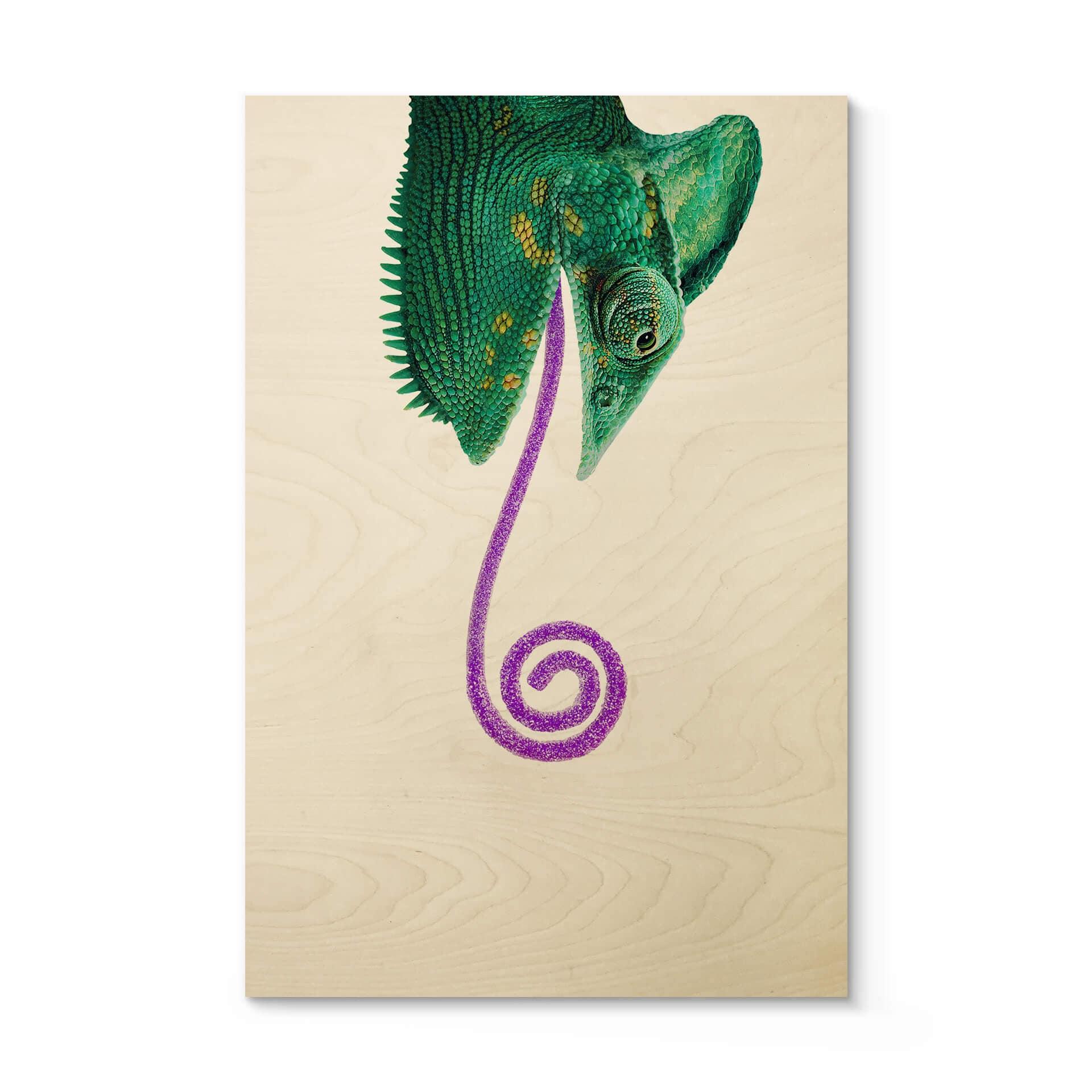 Cuadro de madera suelto - Candy Chameleon