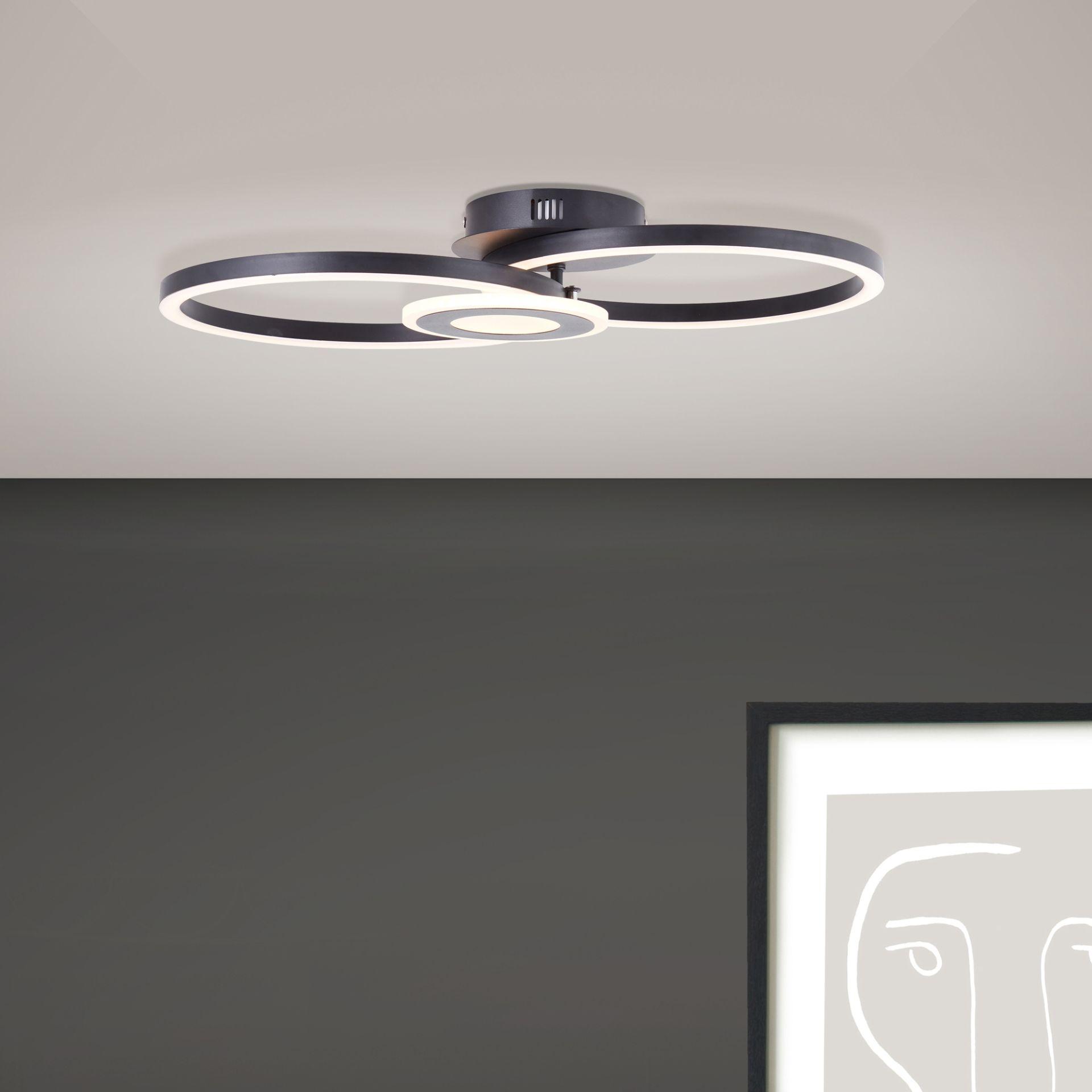 Deckenleuchte Chloe, schwarz, 52 x 30 cm, Metall LED-Deckenleuchte, dimmbar