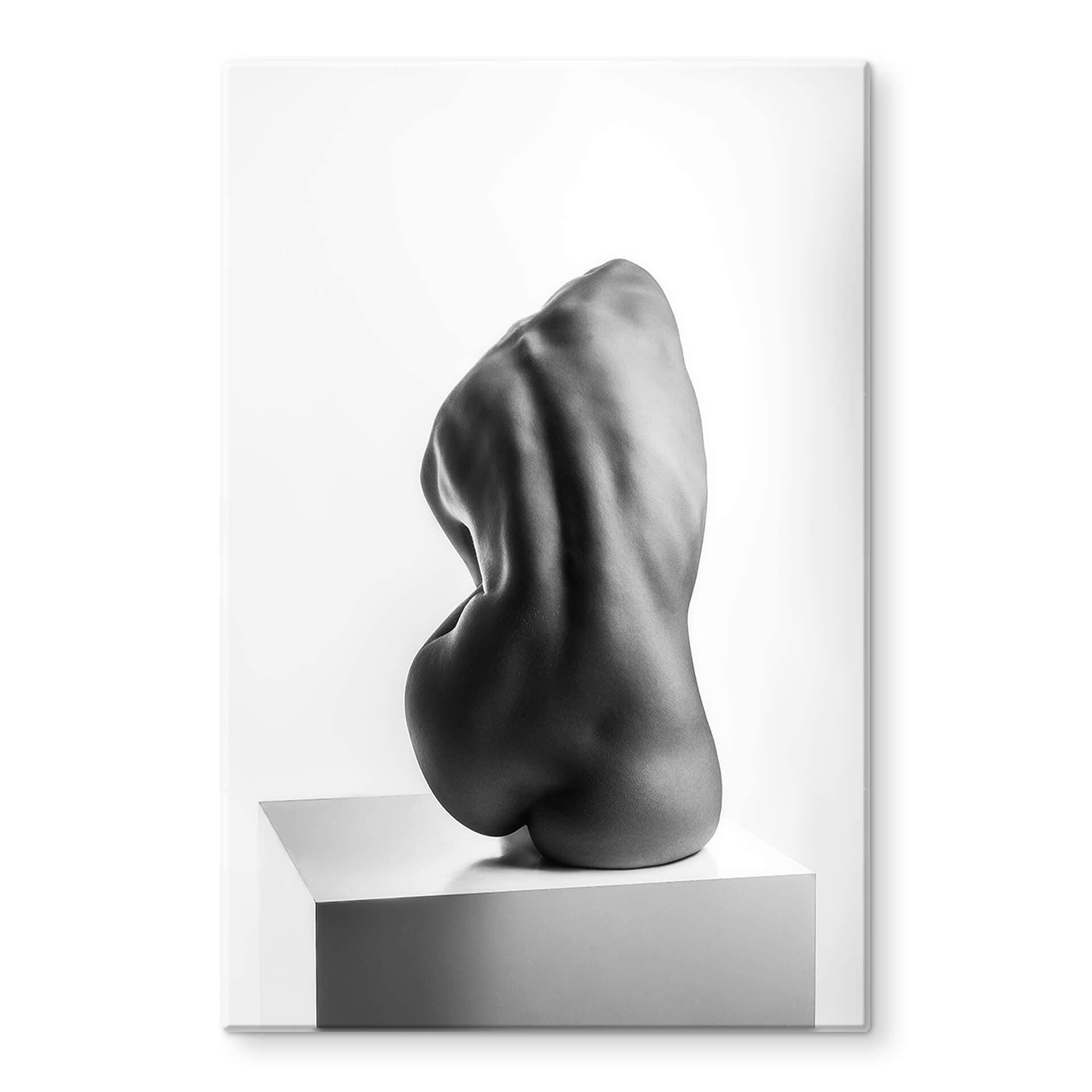 Tableau sur verre Valevicius - Sculpture sensuelle d'un dos de femme