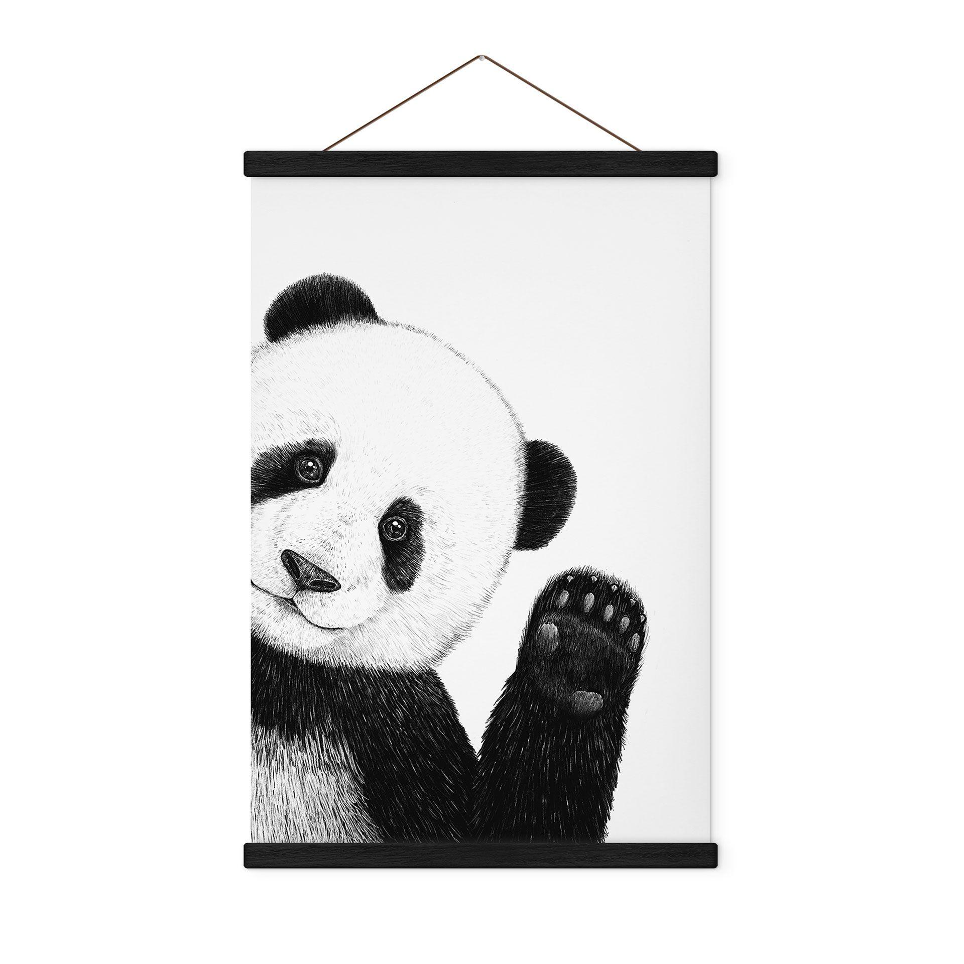 Stofbillede Vinkende panda - Korenkova