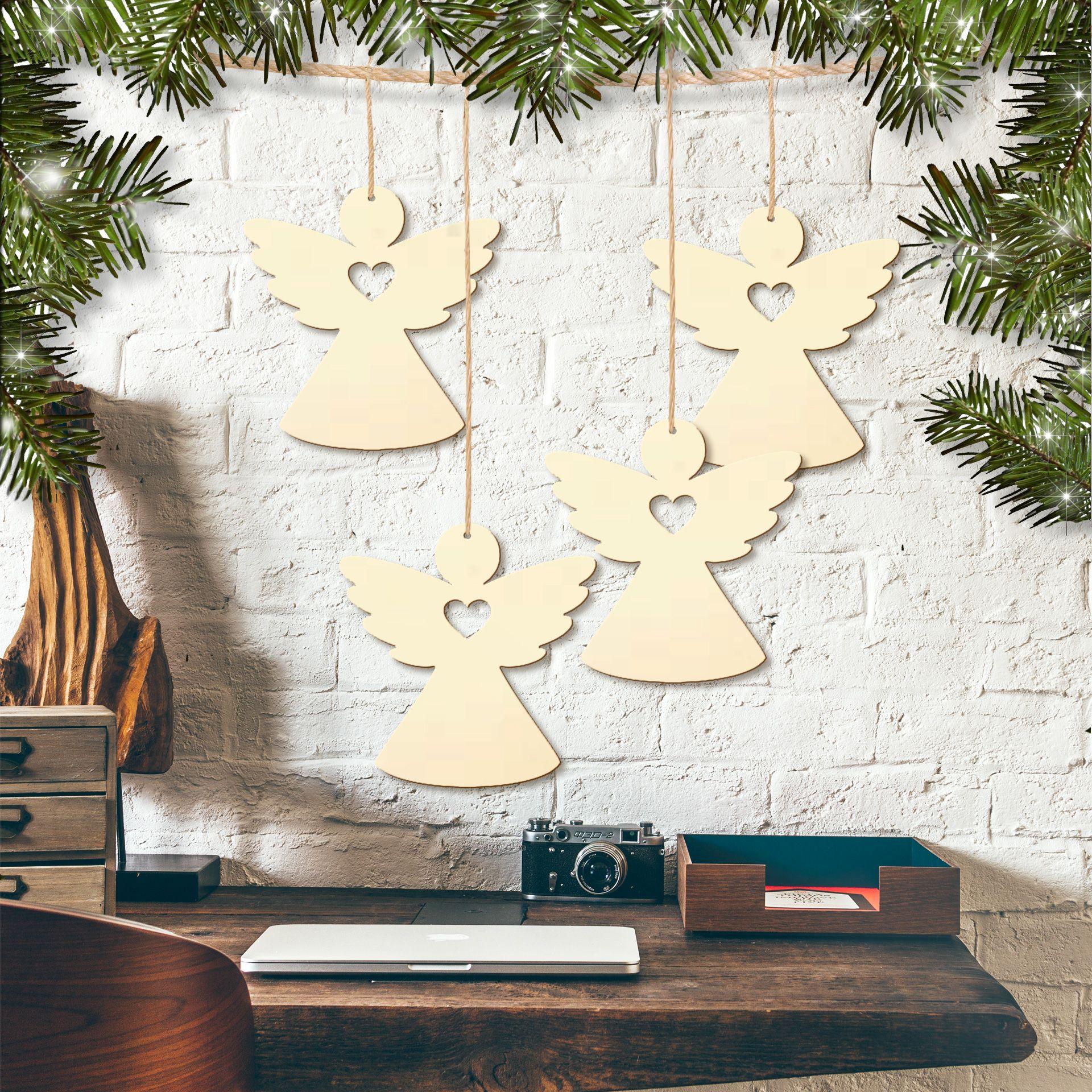 Set de decoración de árbol de ángel (4 piezas)
