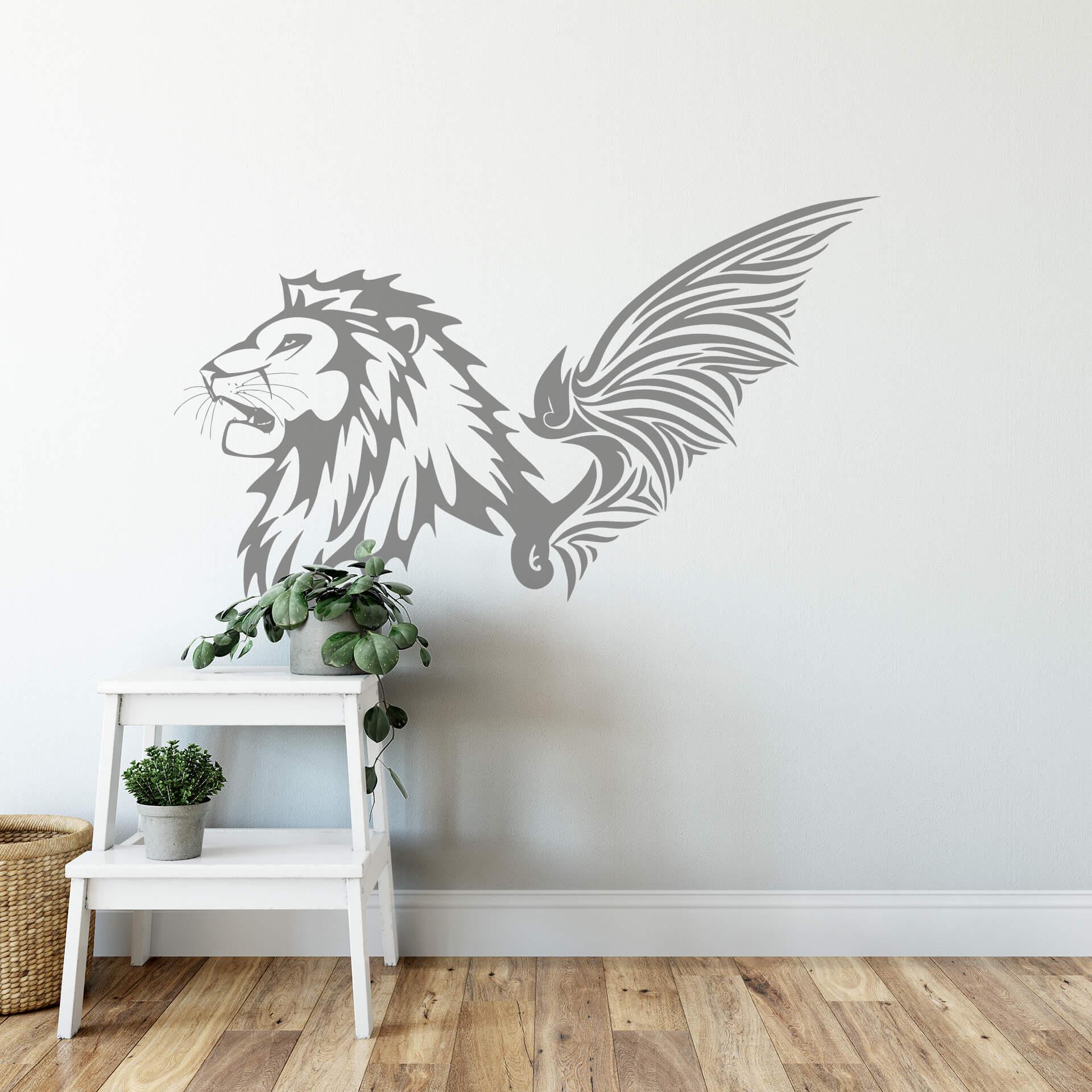 Sticker mural - Lion Ailé