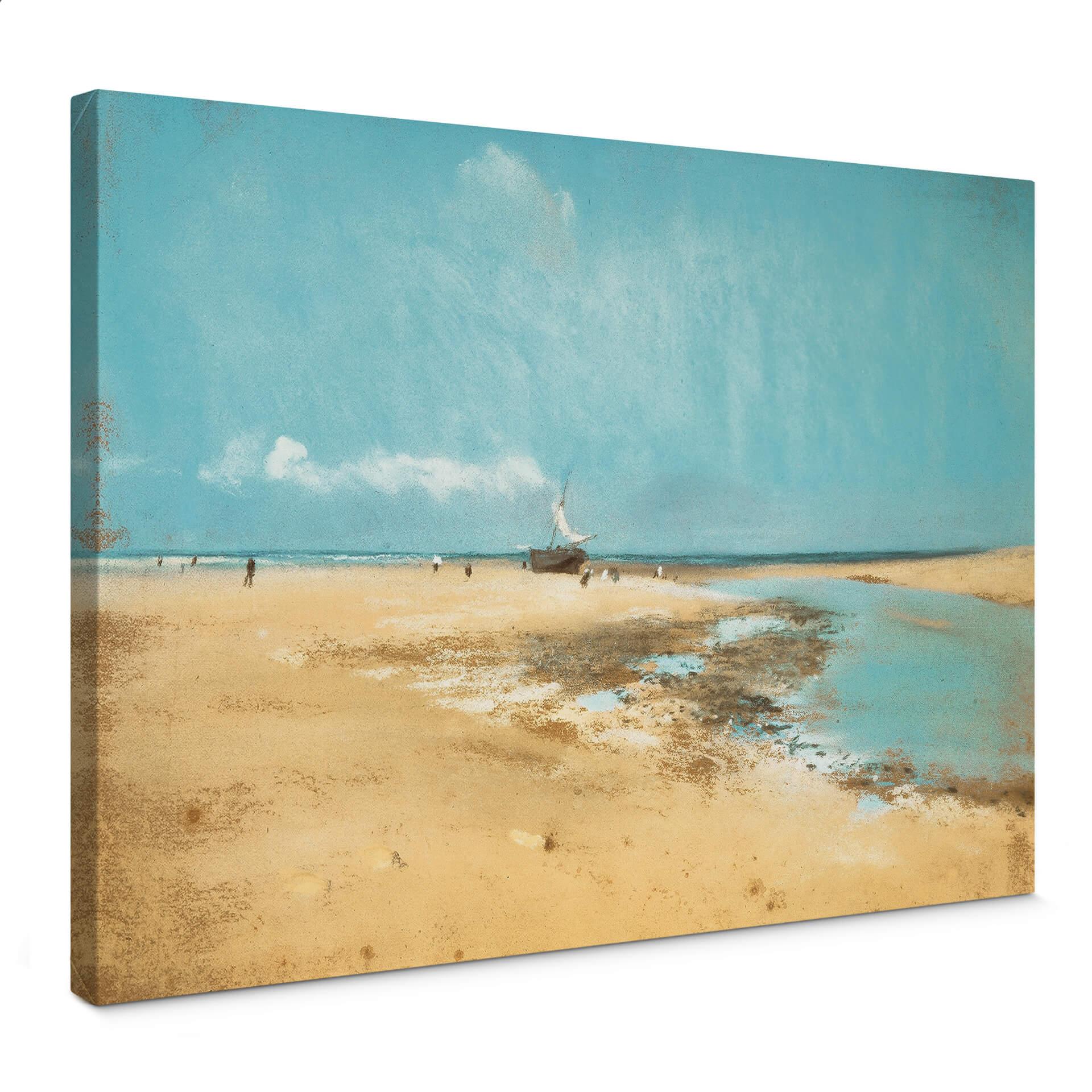 Lienzo Degas - Playa con marea baja