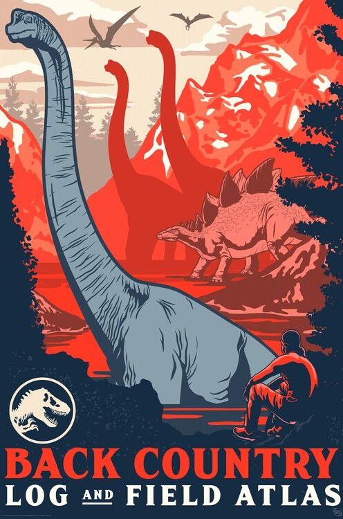 Poster, Film poster Jurassic World - Back Country 61x91,5 cm
