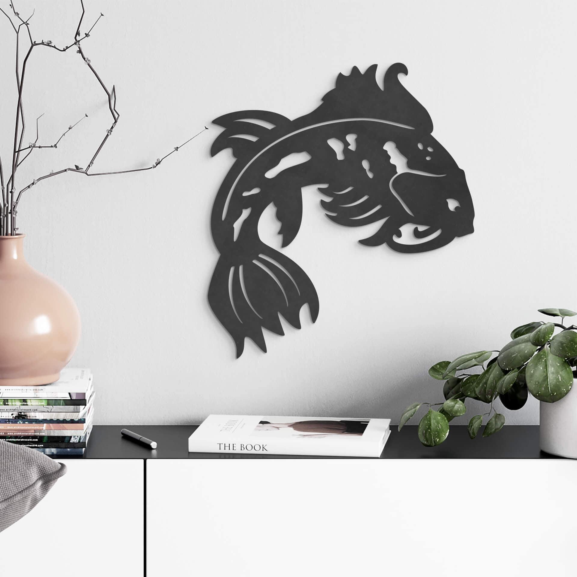 MDF - Decoración en madera - Koi japonés 