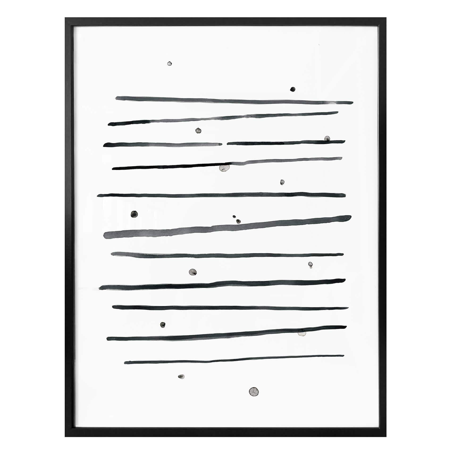 Poster Nouveau - lunares y rayas