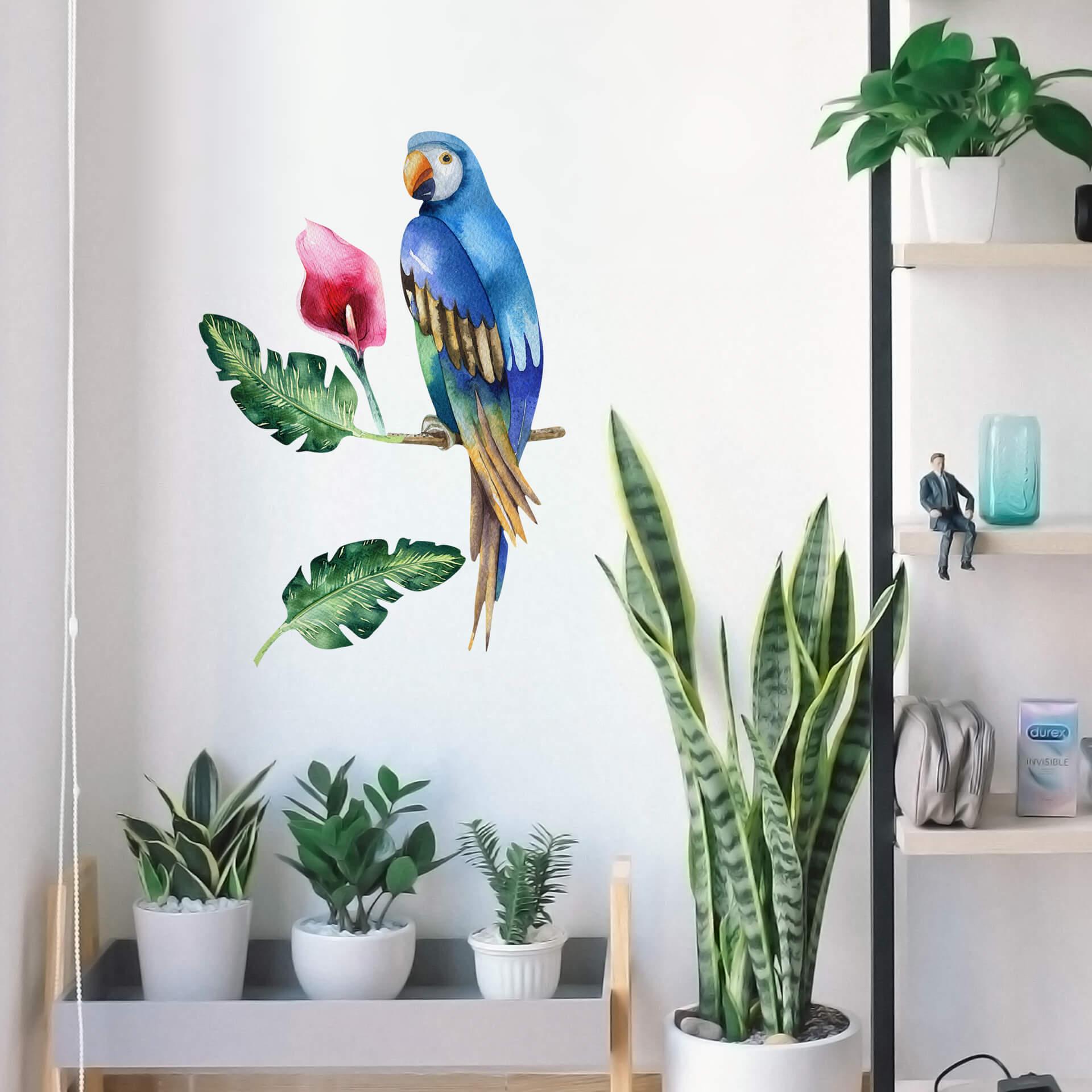 Wallsticker Kvilis - Papegøje 01