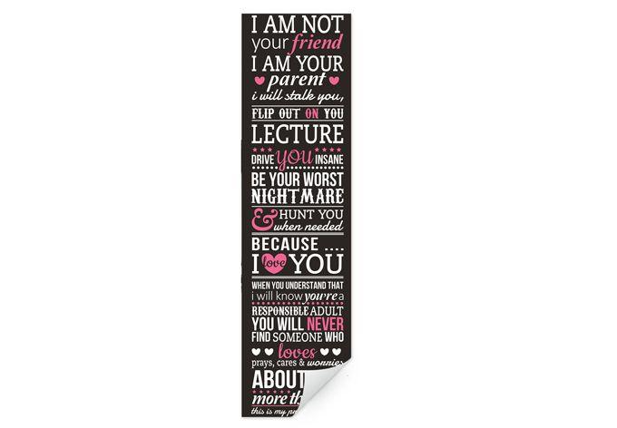 Zelfklevende Poster  I am not your friend…