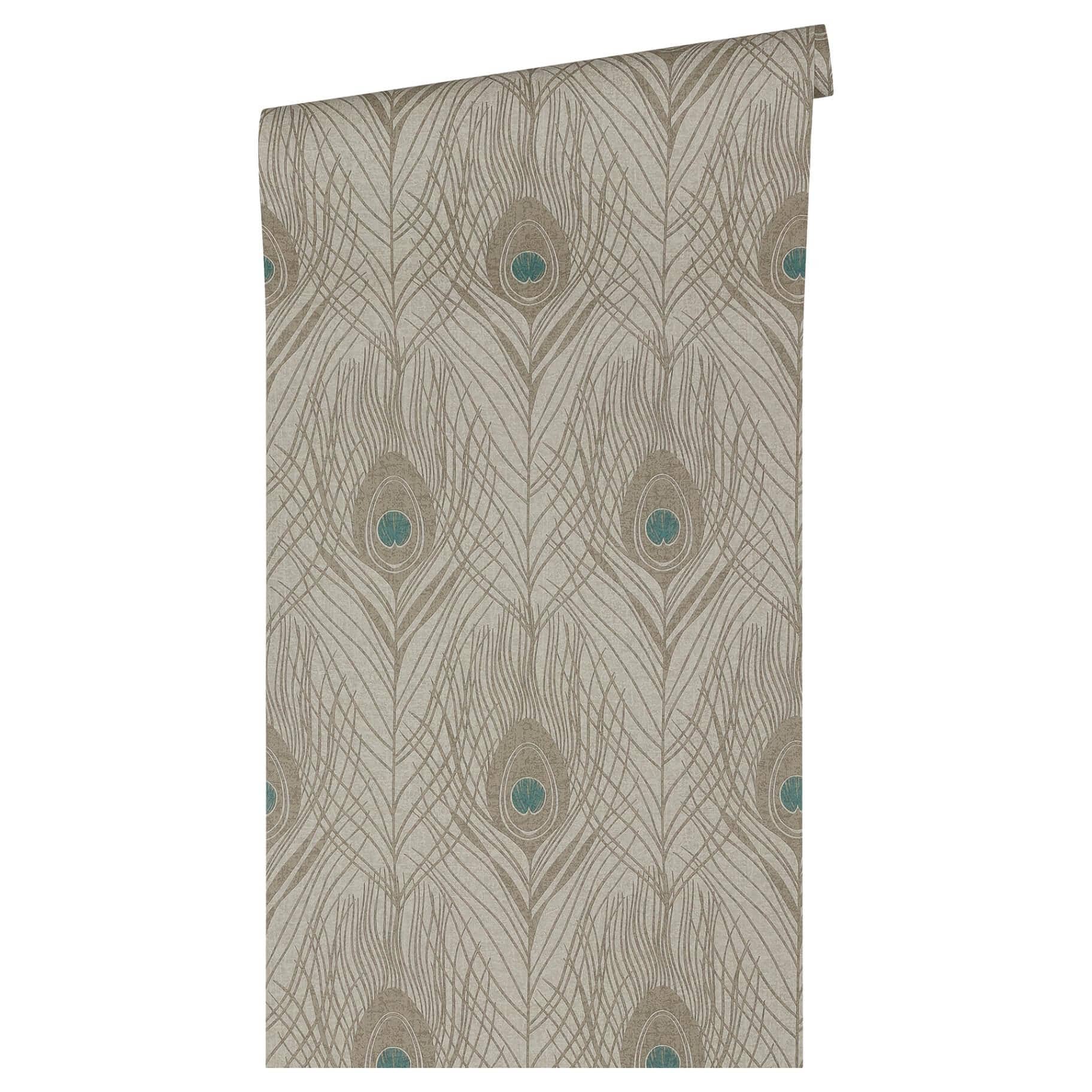 Architects Paper Papier Peint Design Absolutely Chic Graphique Marron Gris Bleu 