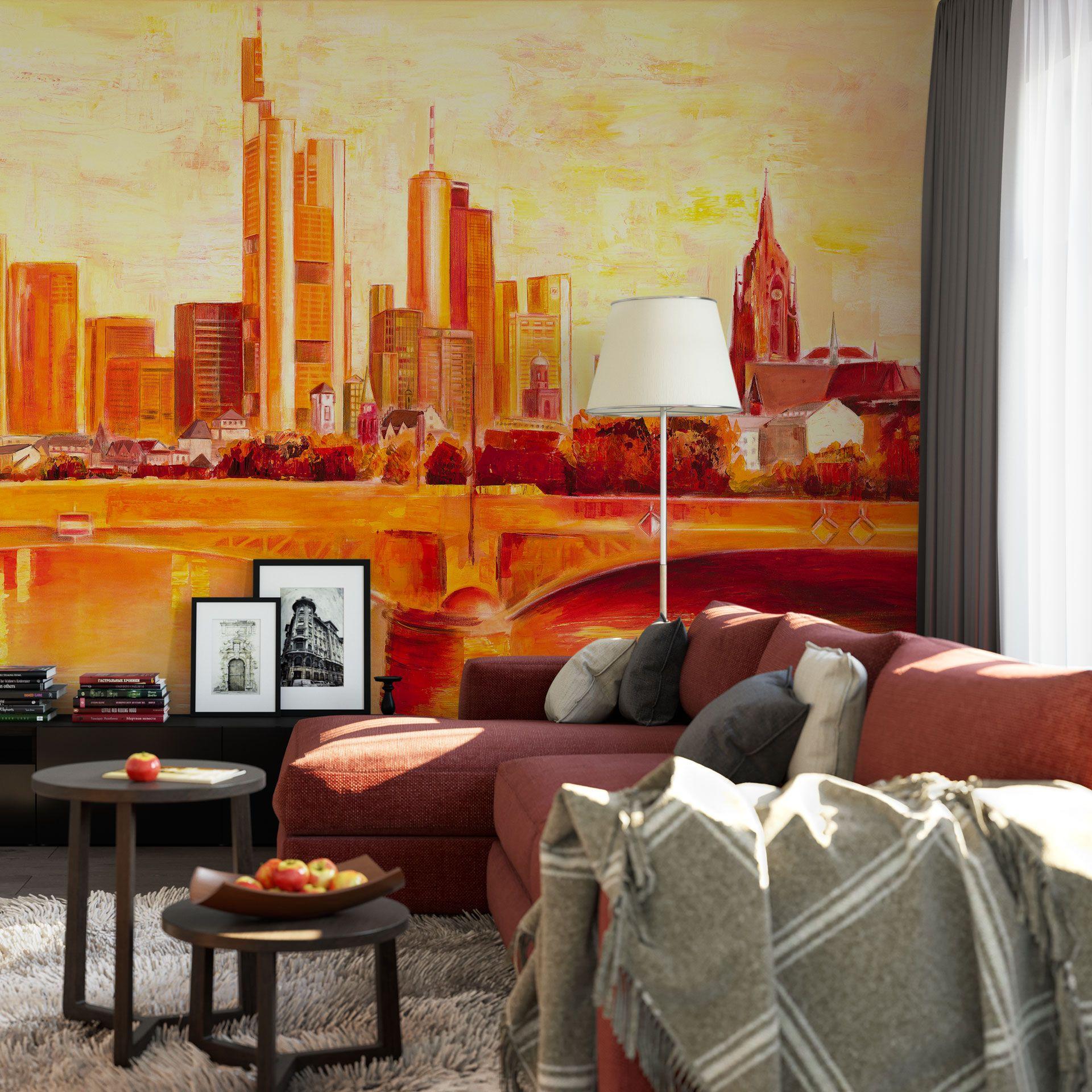 Schüßler - Skyline Frankfurt ophængeligt tapet