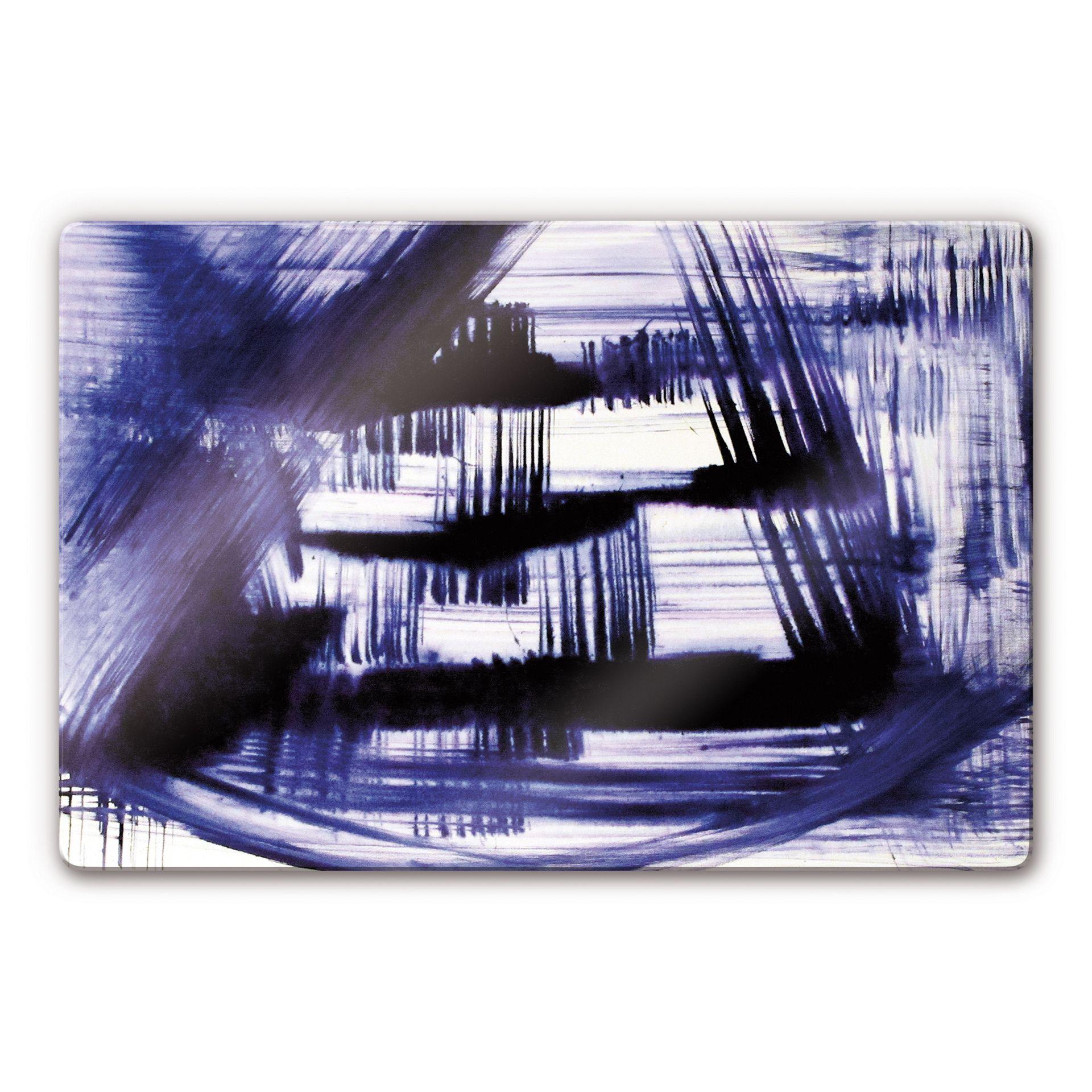Tableau en verre - Bleu de Prusse