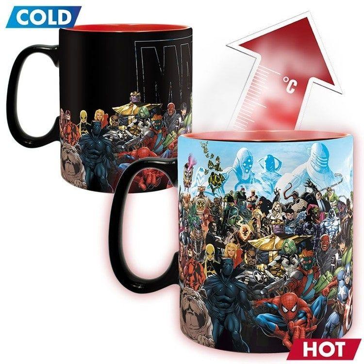 Krus, keramikkrus Marvel - Heroes - Farveskiftende krus