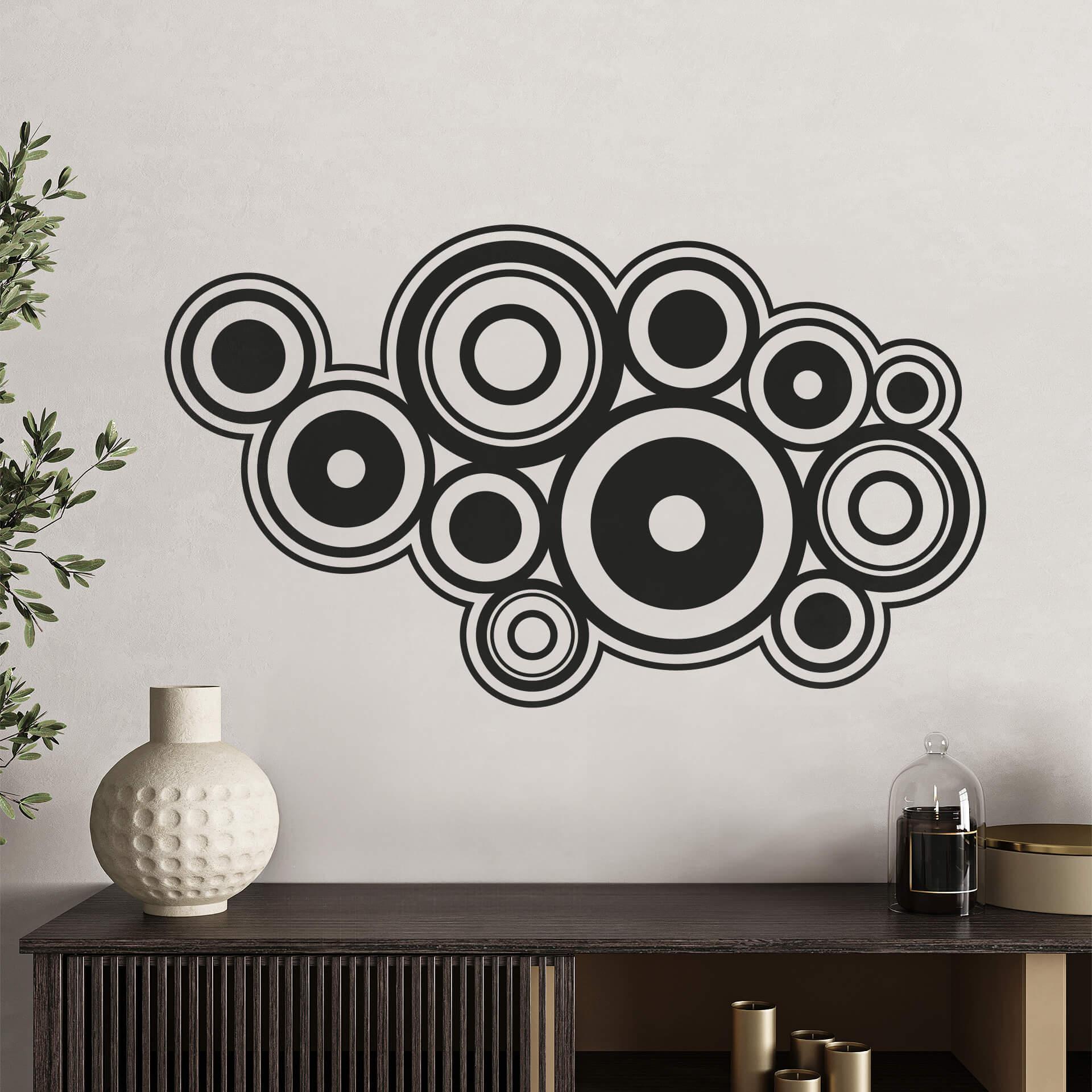 Wallsticker - Retro Ringe