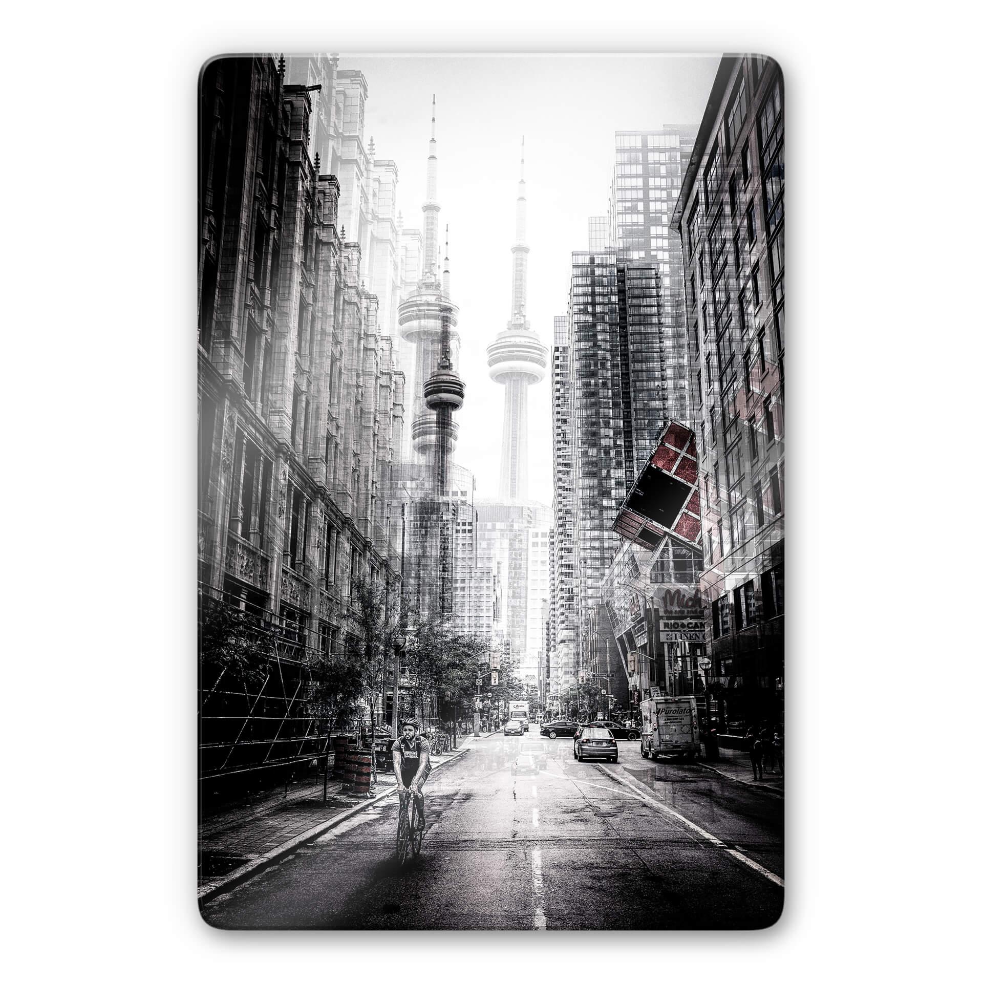 Glasschilderij Chiriaco - Streets of Toronto
