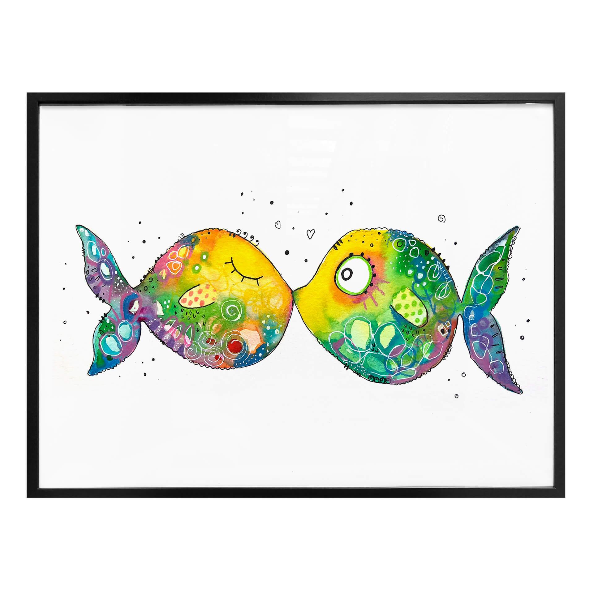 Póster Hagenmeyer - Peces enamorados