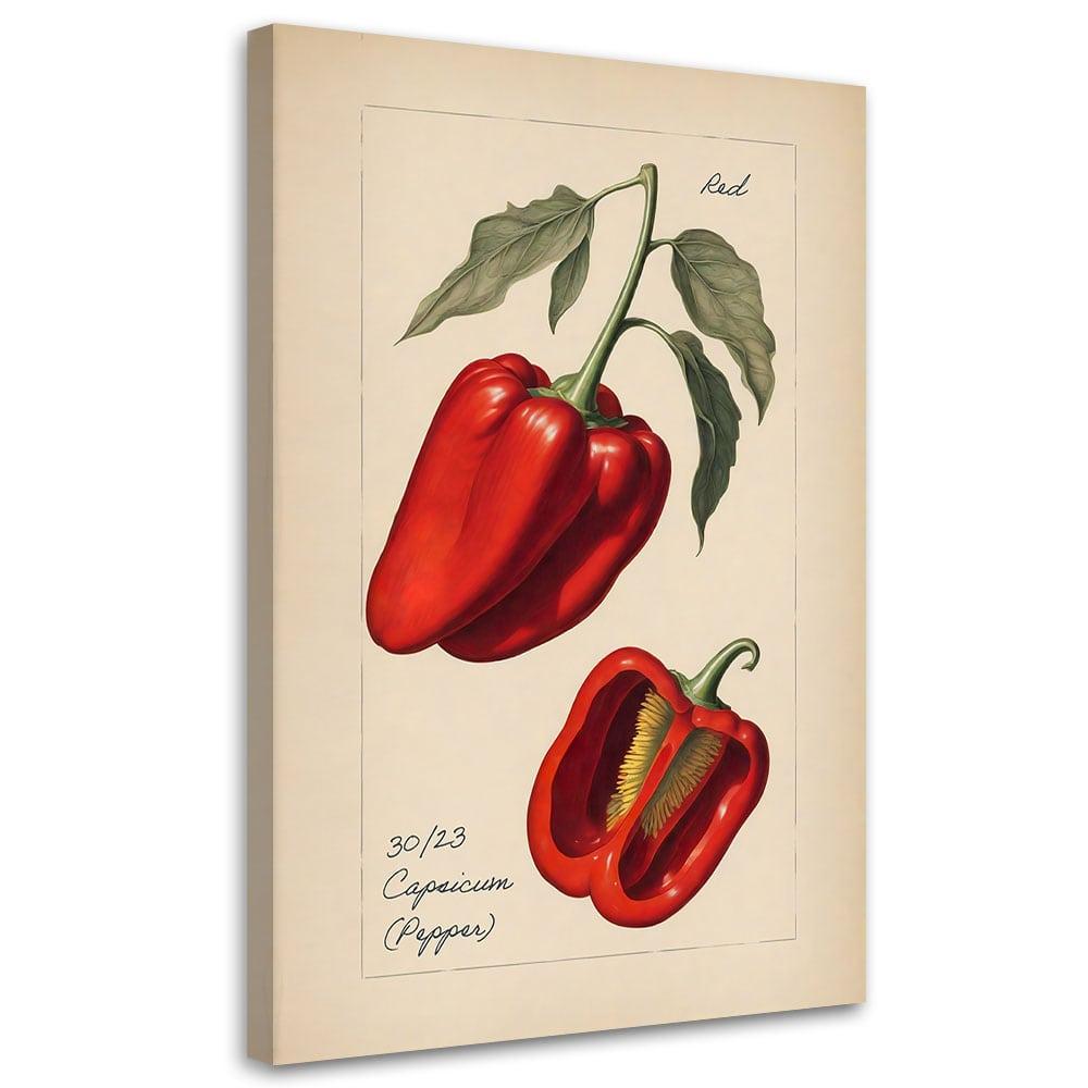 Canvasbillede, Grøntsagshøst Paprika