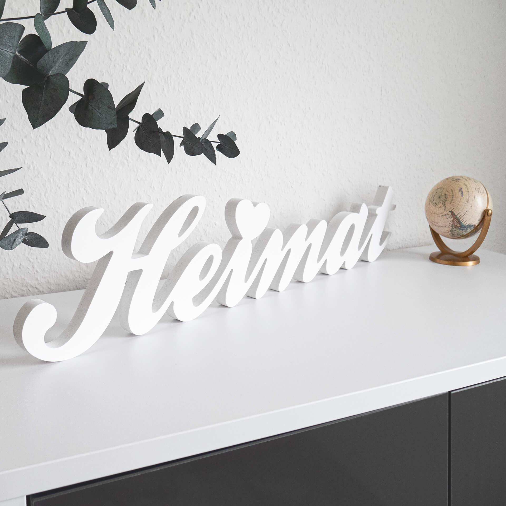 Dekobuchstaben 3D Heimat