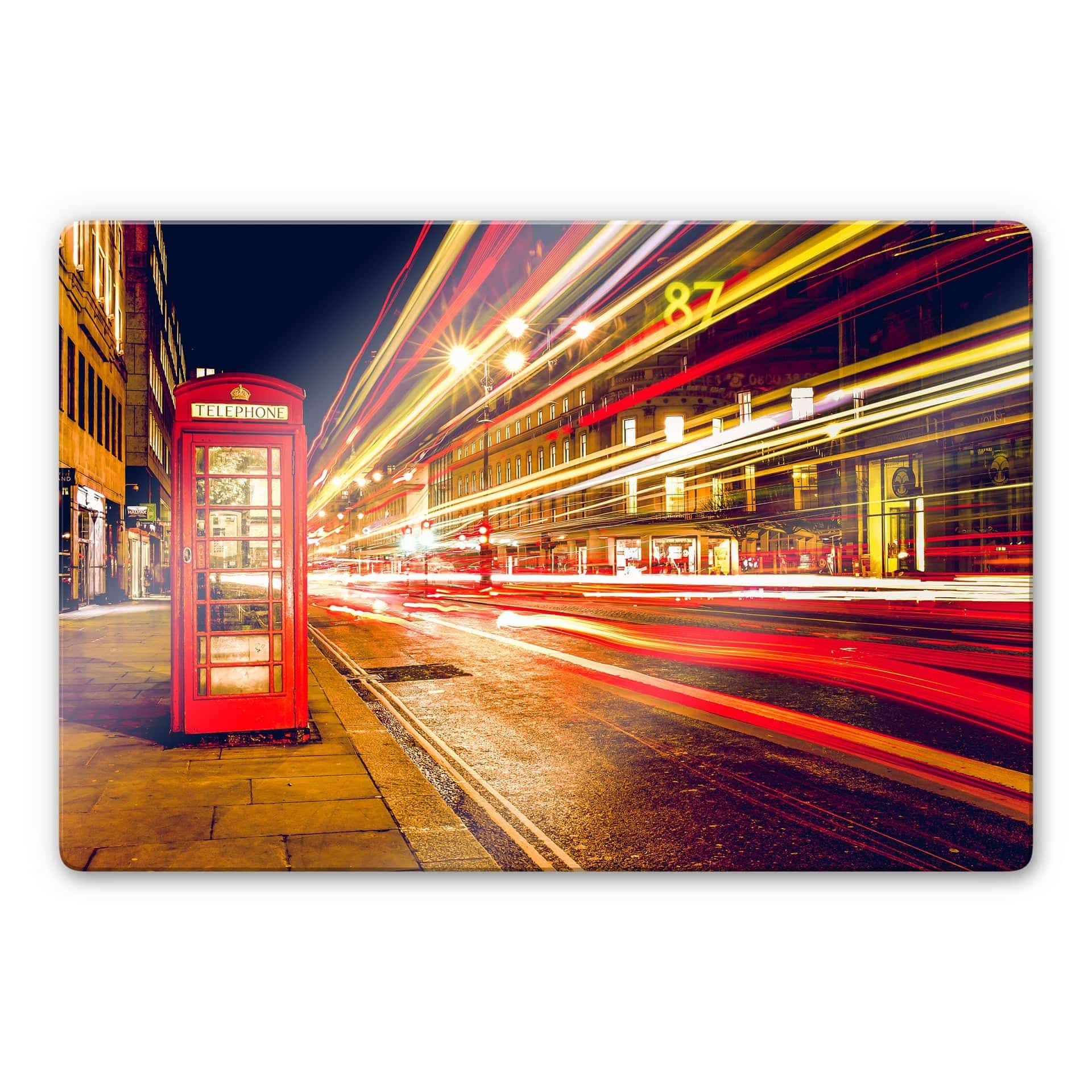 Tableau en verre - London City Lights