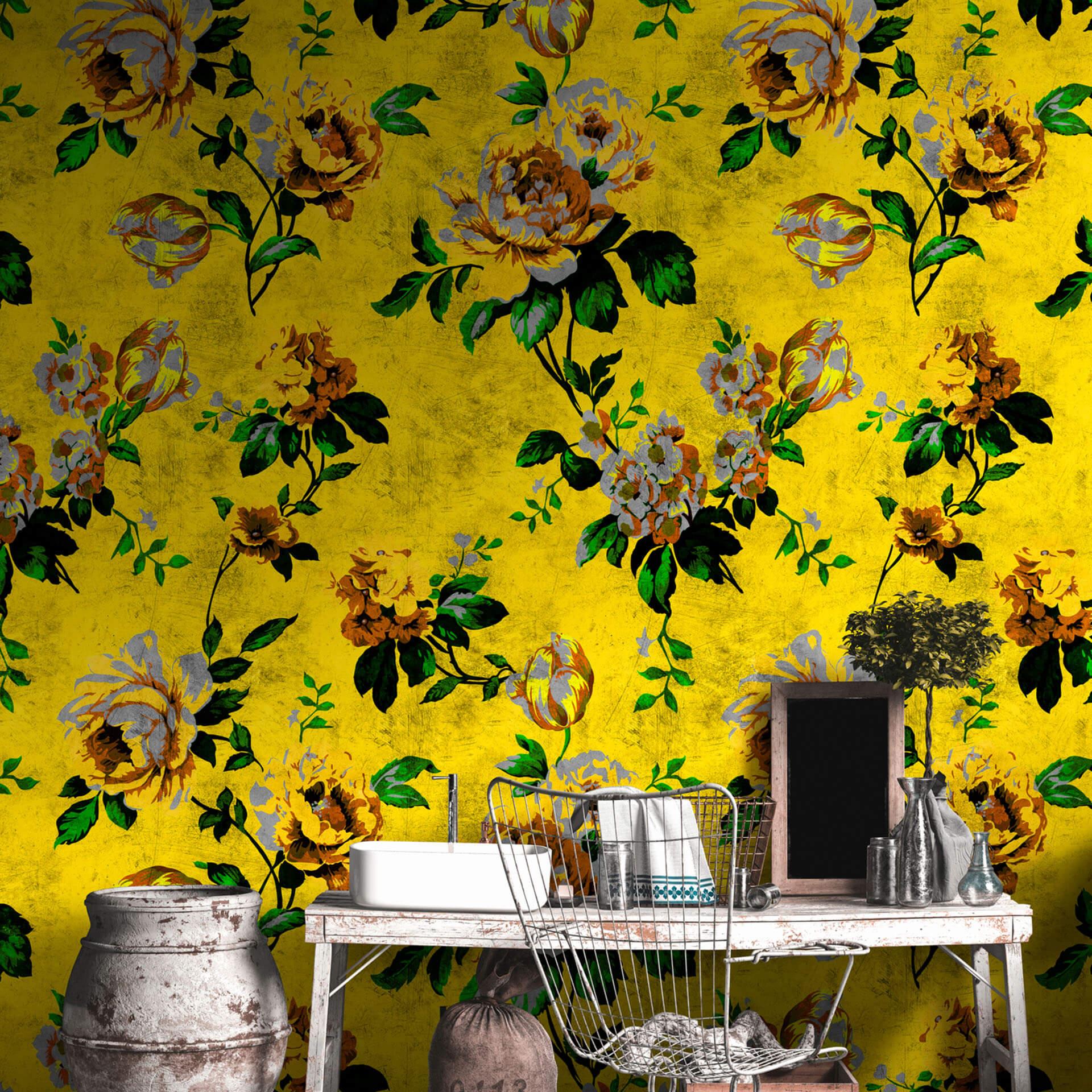 Livingwalls Fototapet Walls by Patel 2 wild roses 5