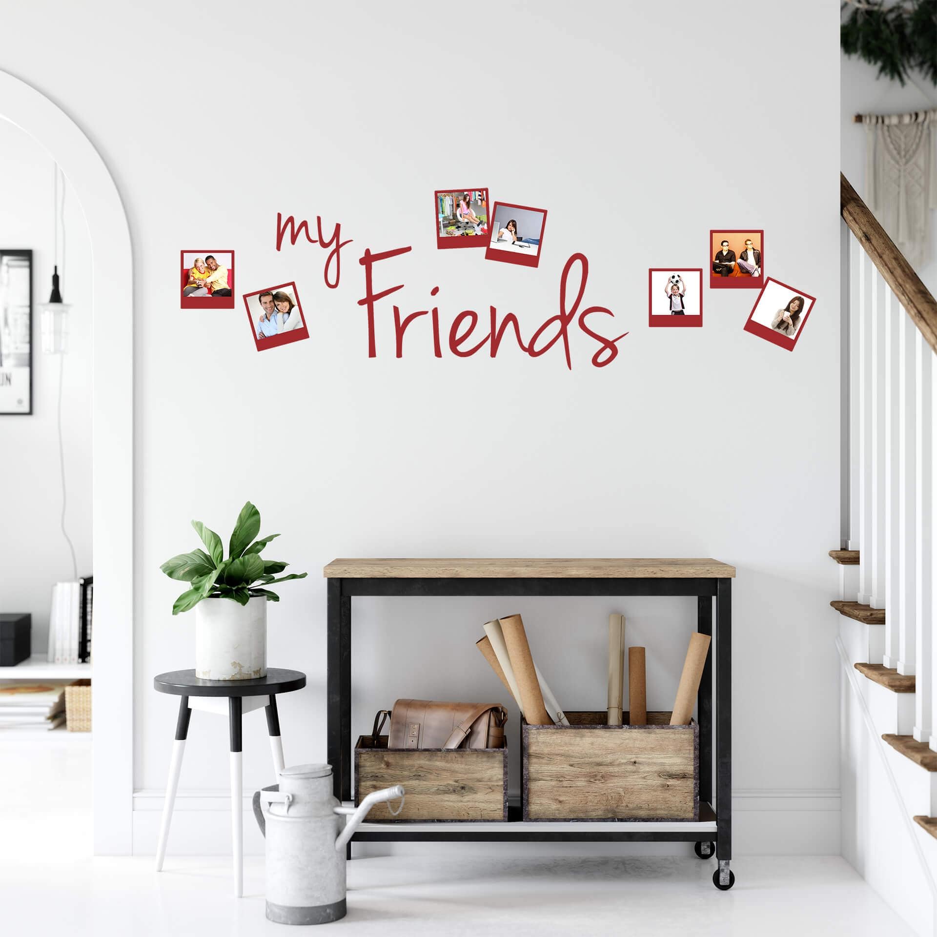 Wallsticker -  My Friends med plads til fotos