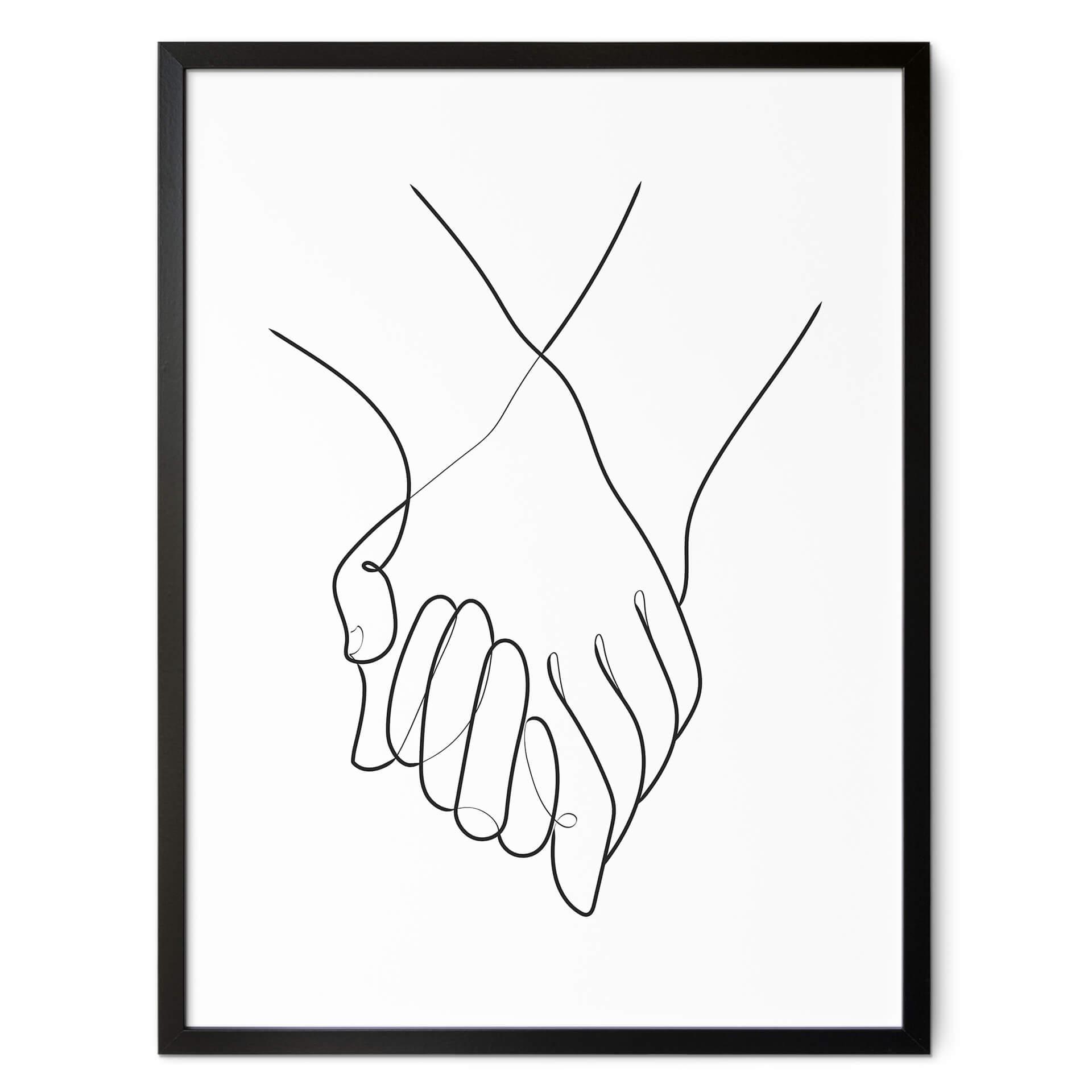 Póster 1X Studio - Line Art Mano a Mano