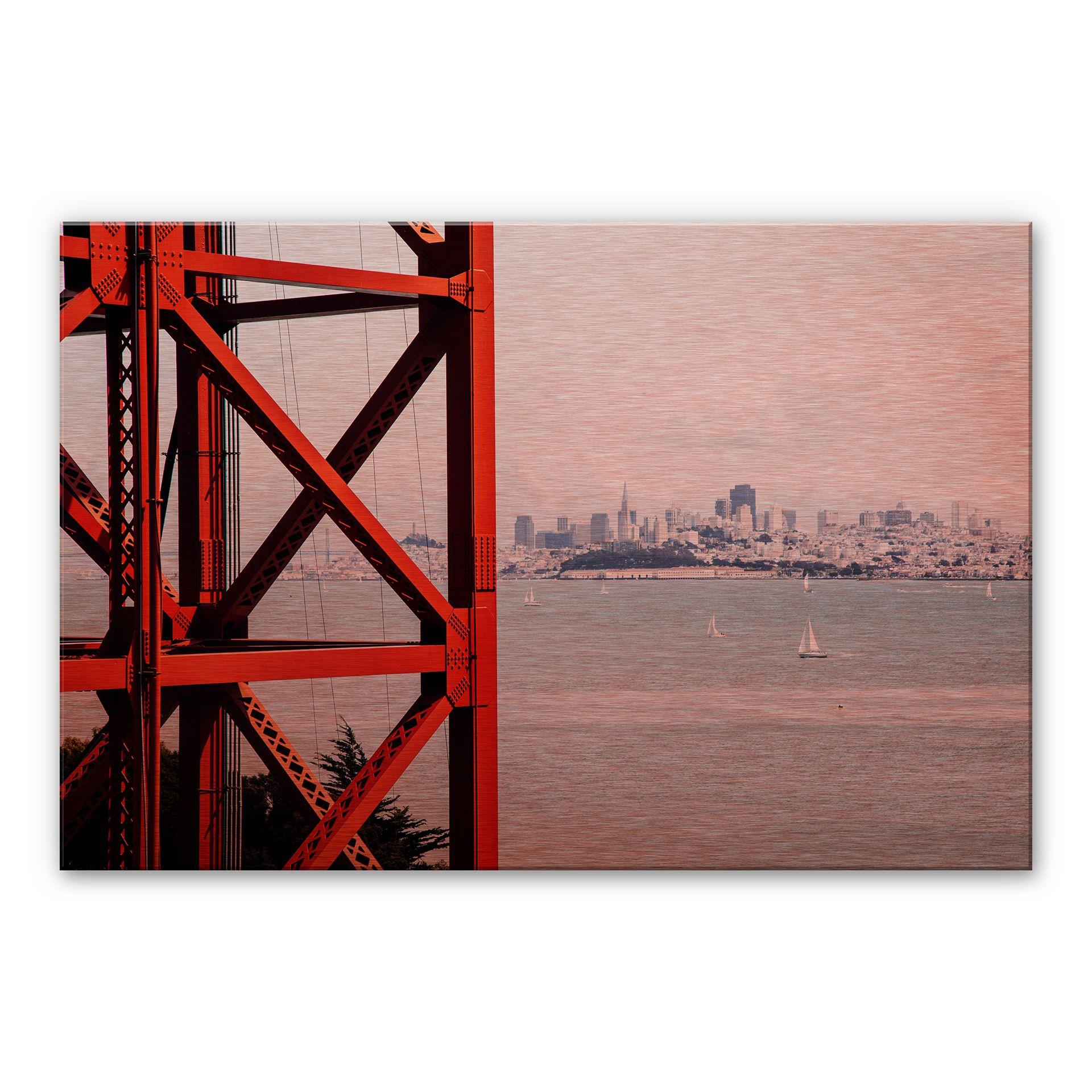 Alu-Dibond Koper – Zicht op San Francisco