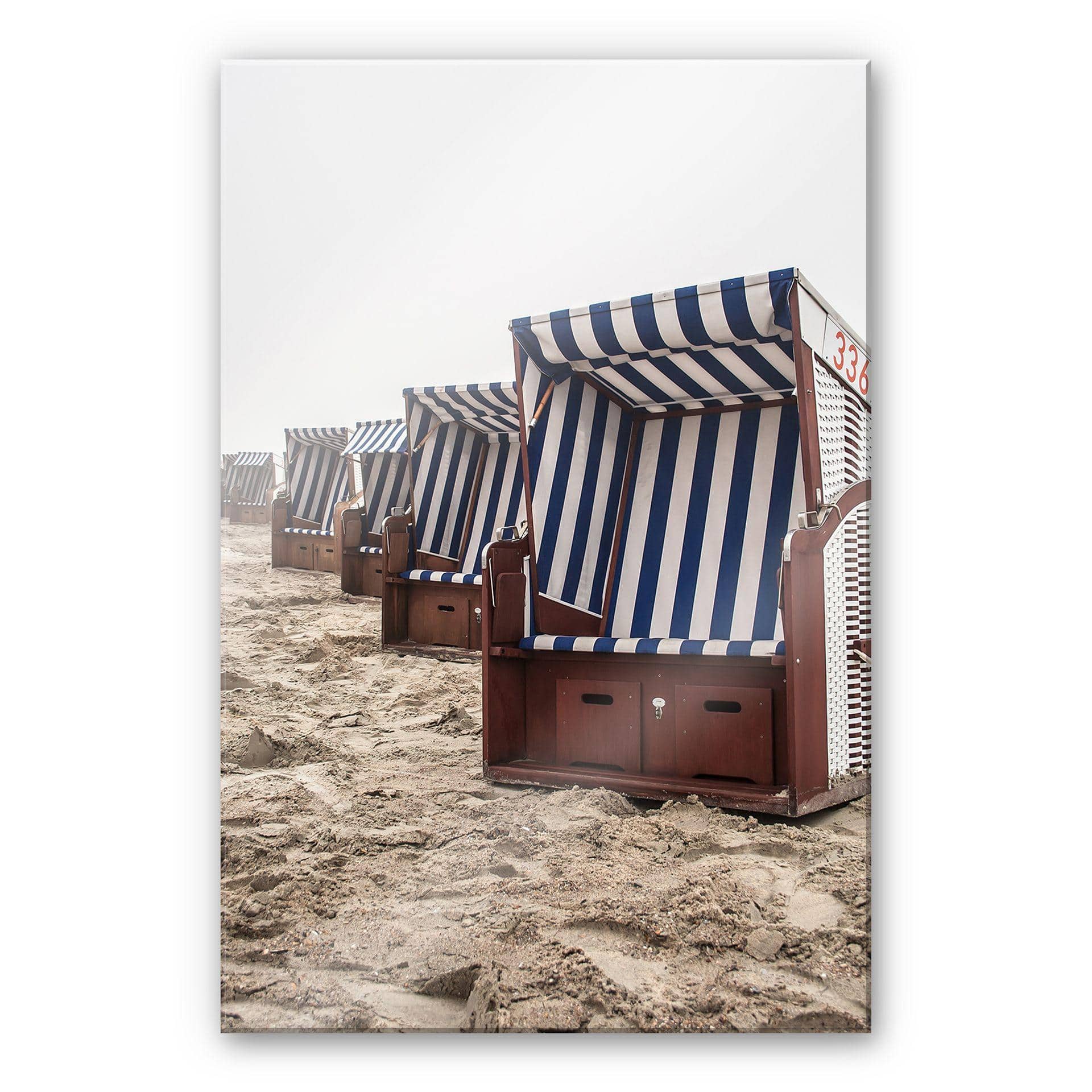 Akrylbillede strandstol på Norderney