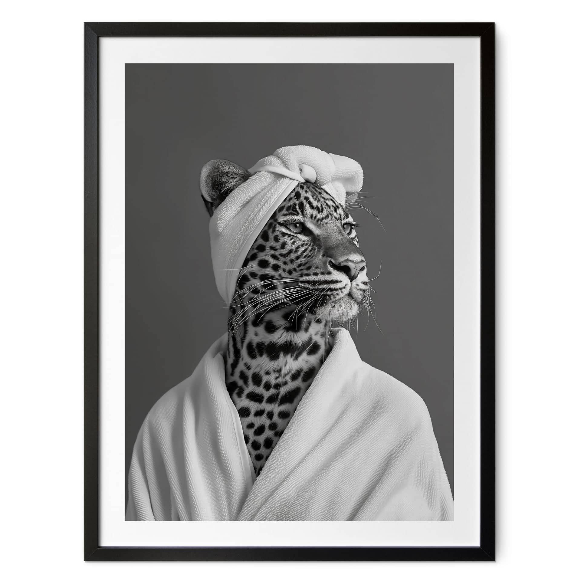 Póster Royale Spa tiempo muerto con leopardo - Rahner