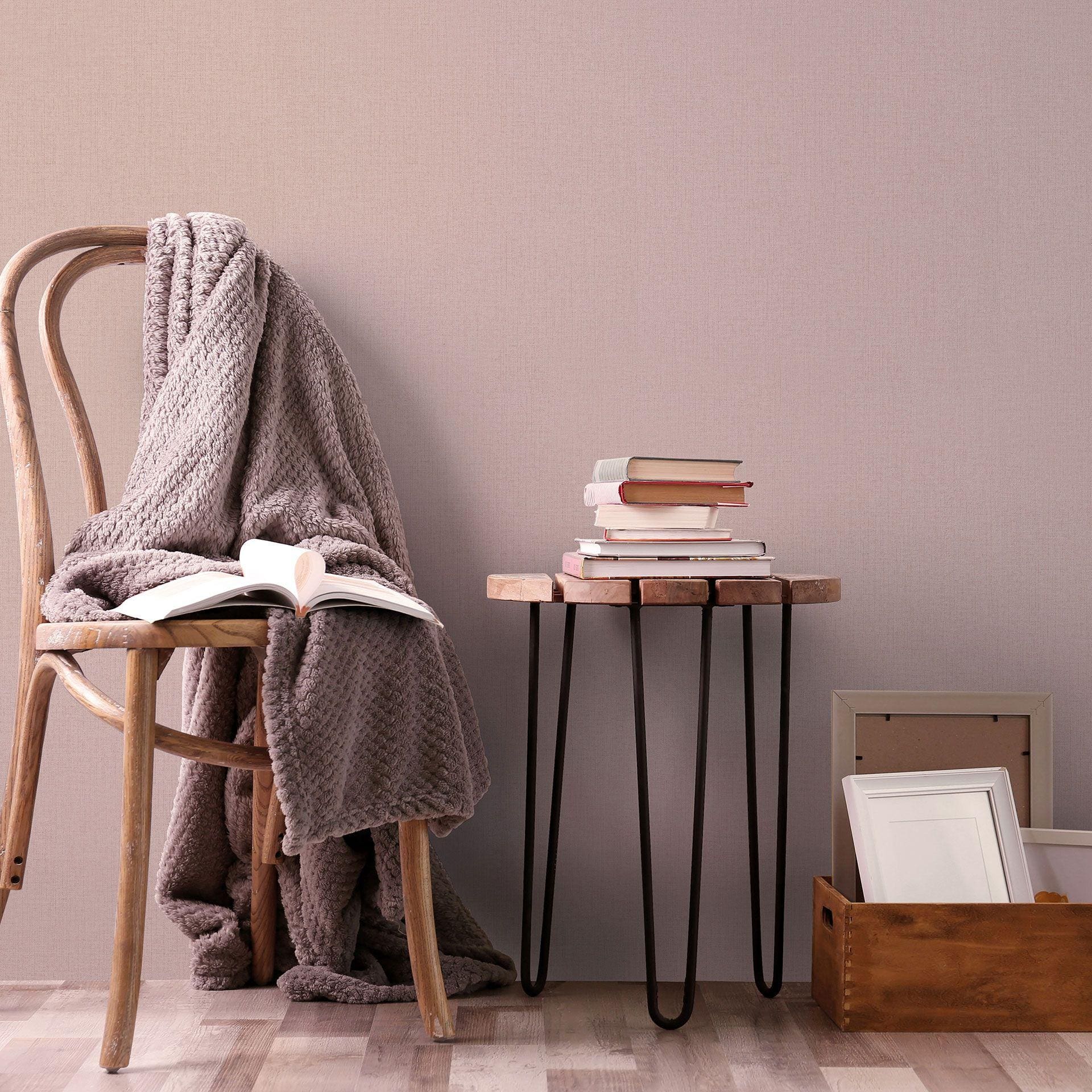Moderne PVC-frit non-woven tapet i rosa