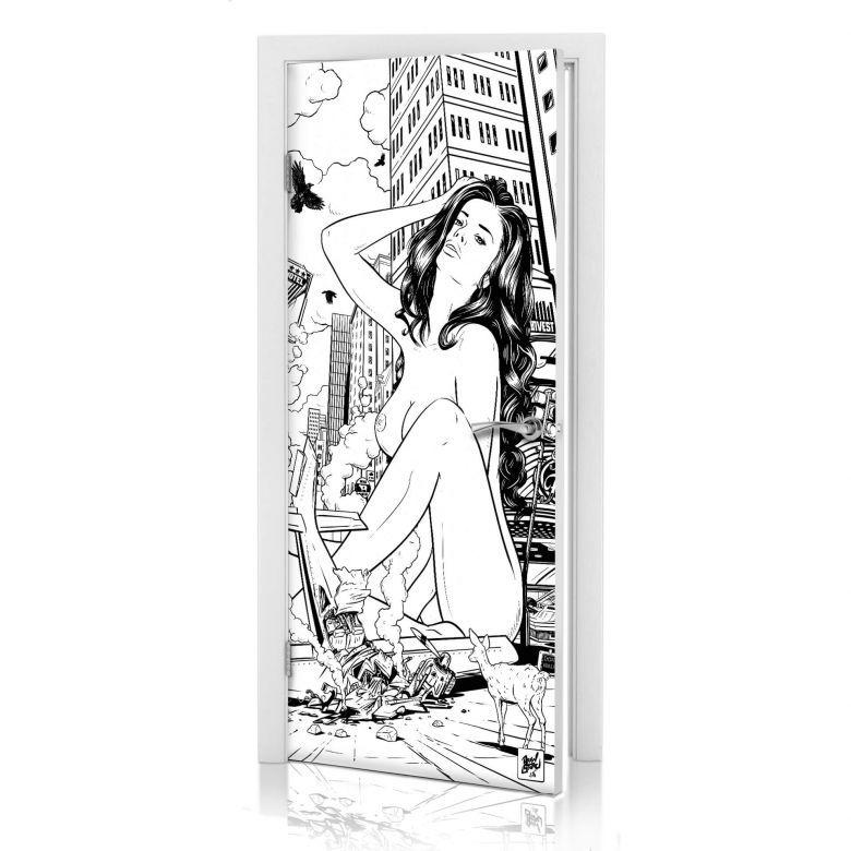 Drawstore dörrdesign - Katastrof Pin Up Flygplansolycka