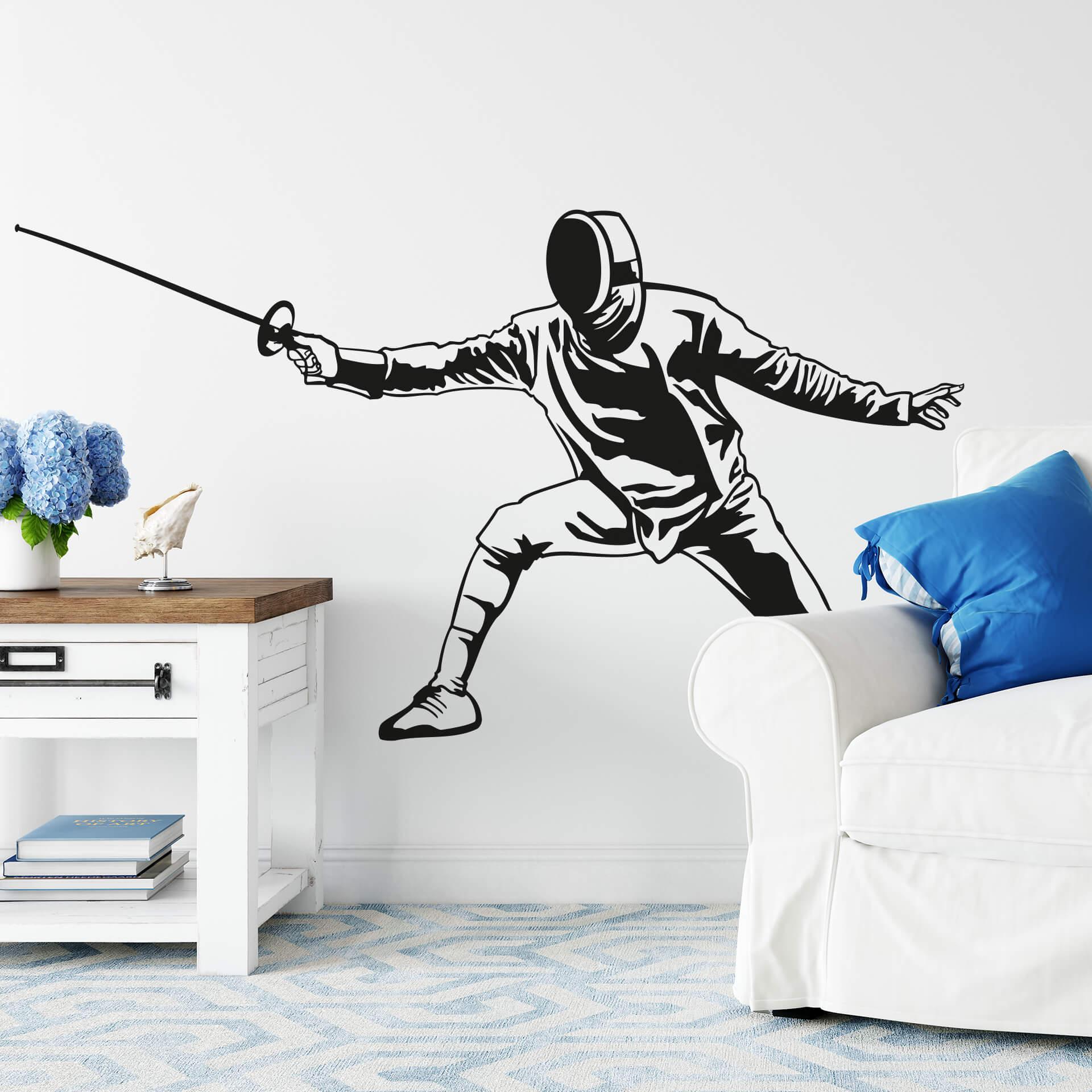 Fægter wallsticker
