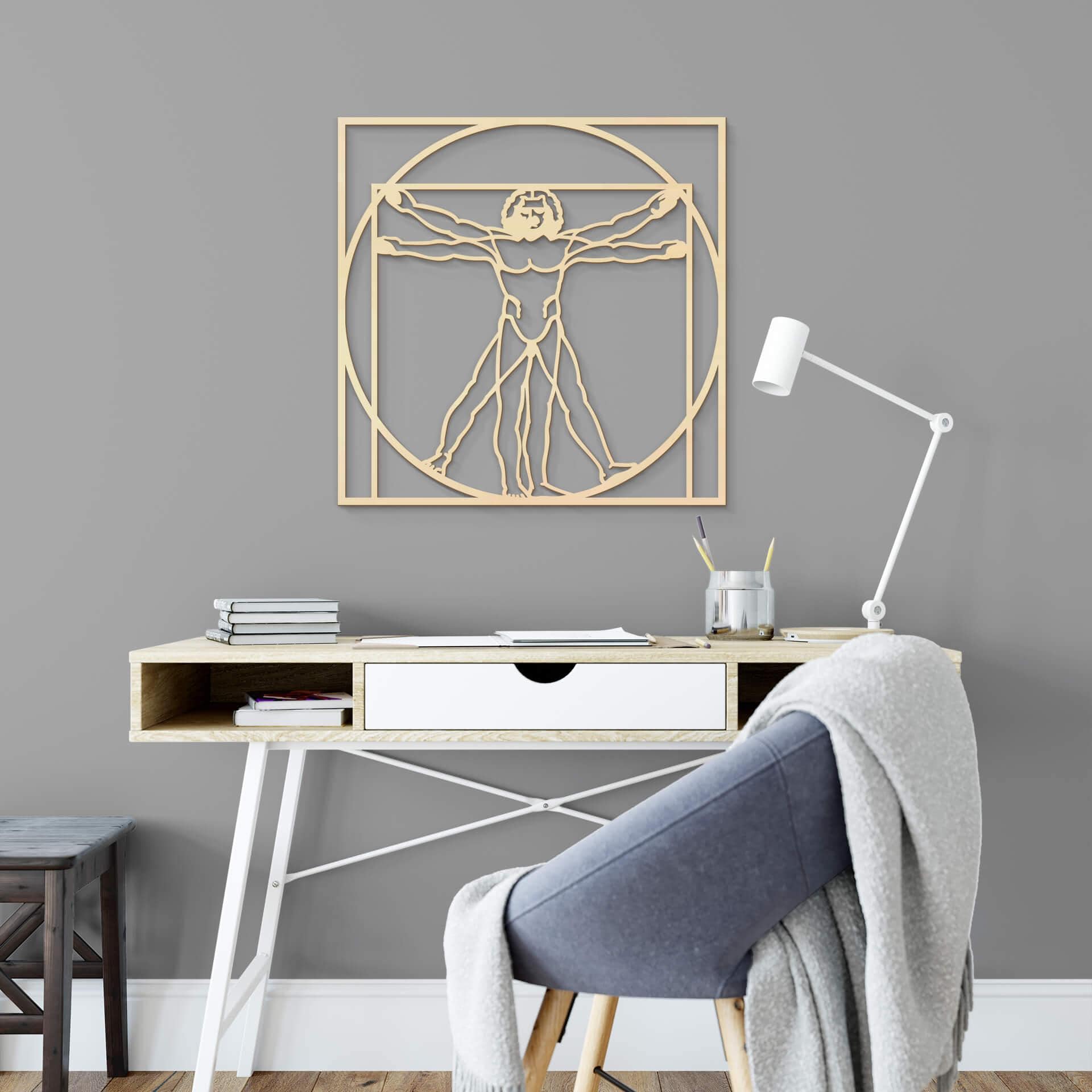 Décoration en bois - Etude des proportions - Placage de peuplier