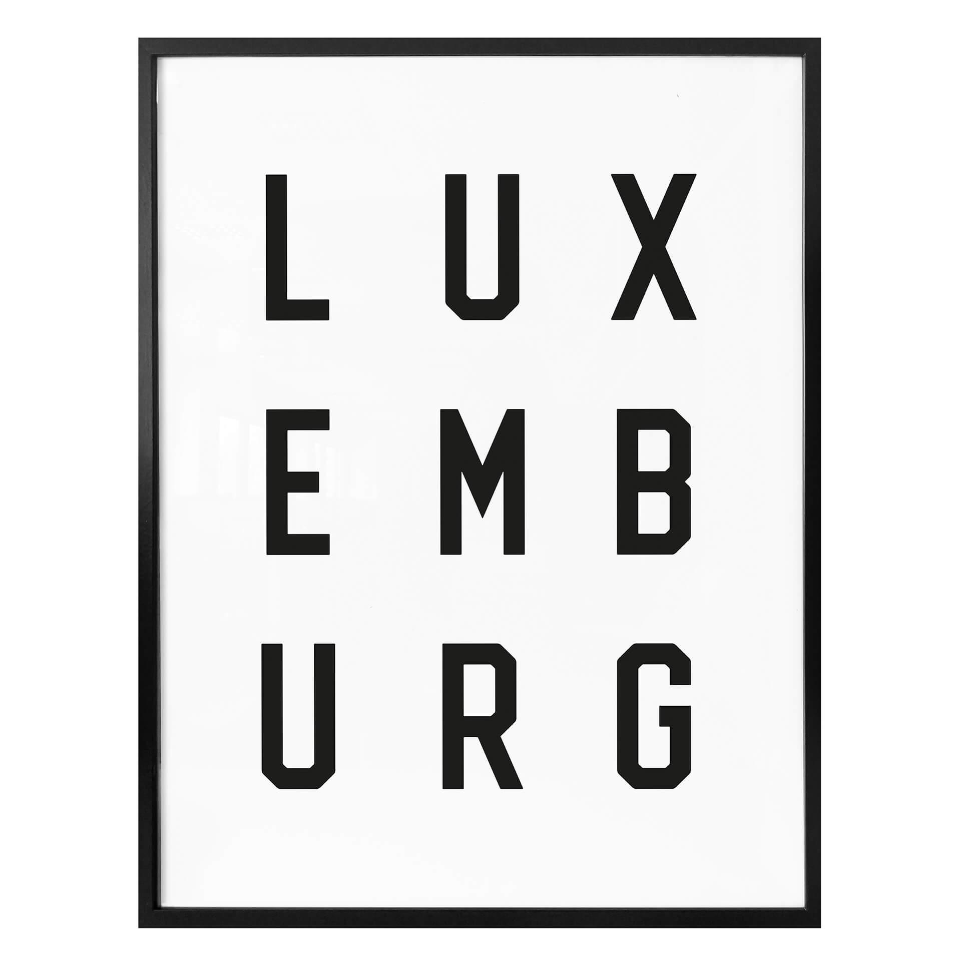 Póster - Tipografía Luxemburgo