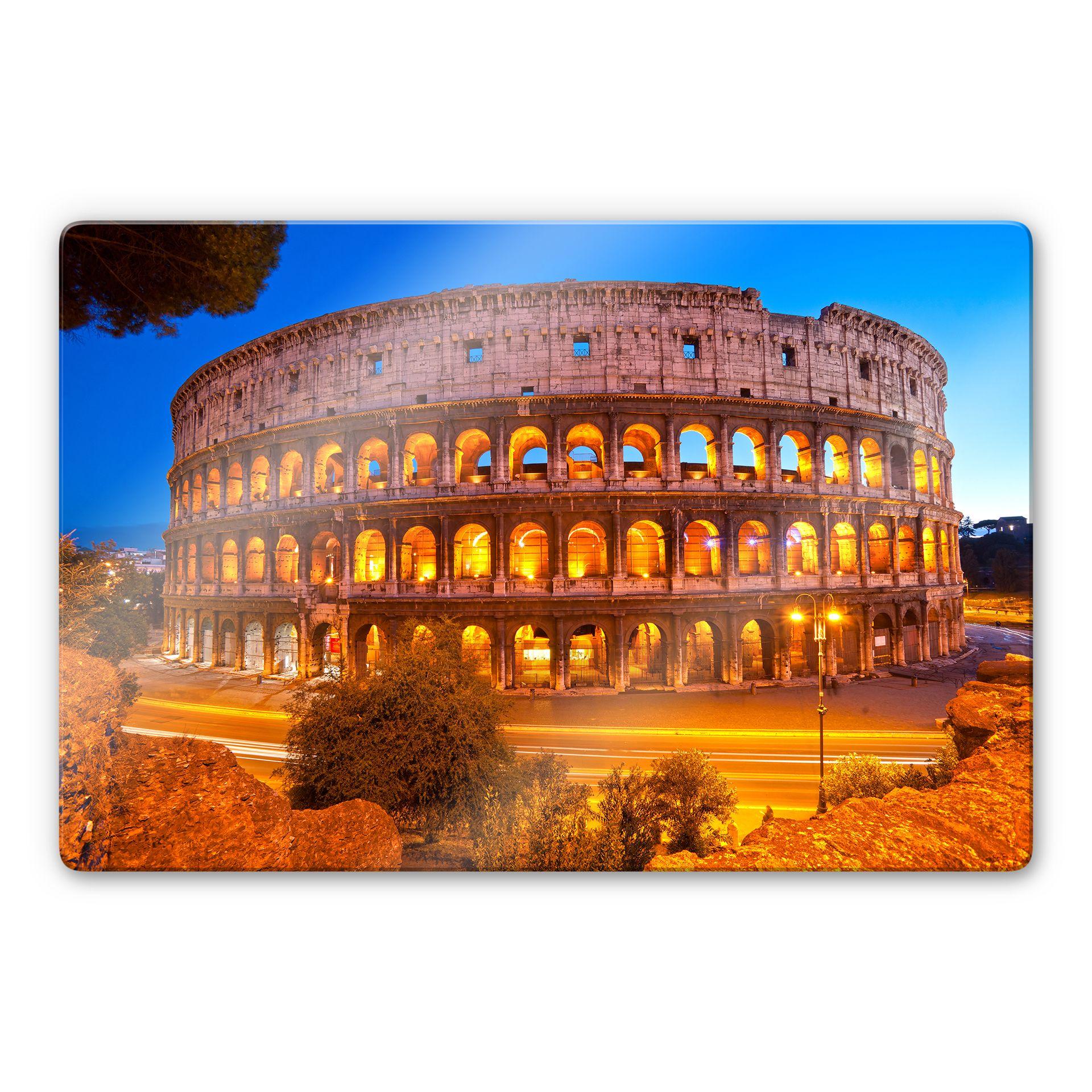 Tableau en verre - Colosseum la nuit