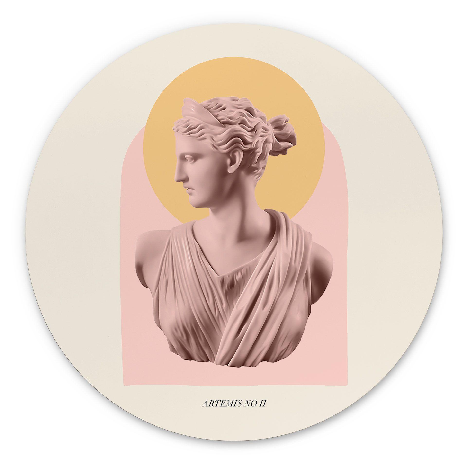 vægdekoration Statue af gudinden Artemis - Grace Digital Art – print på aluminium