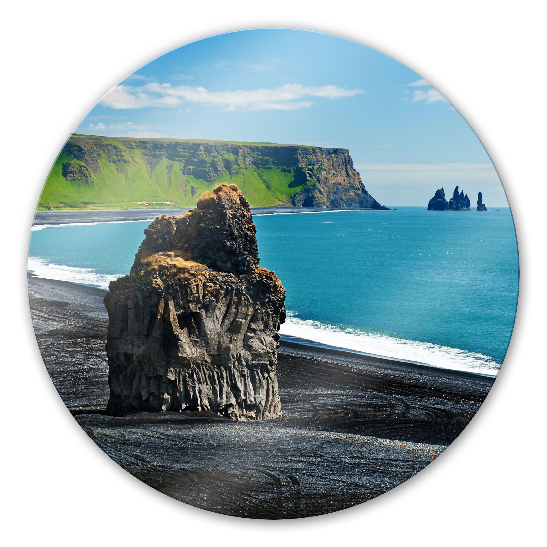Glasbillede - Cape Dyrholaey - Rund