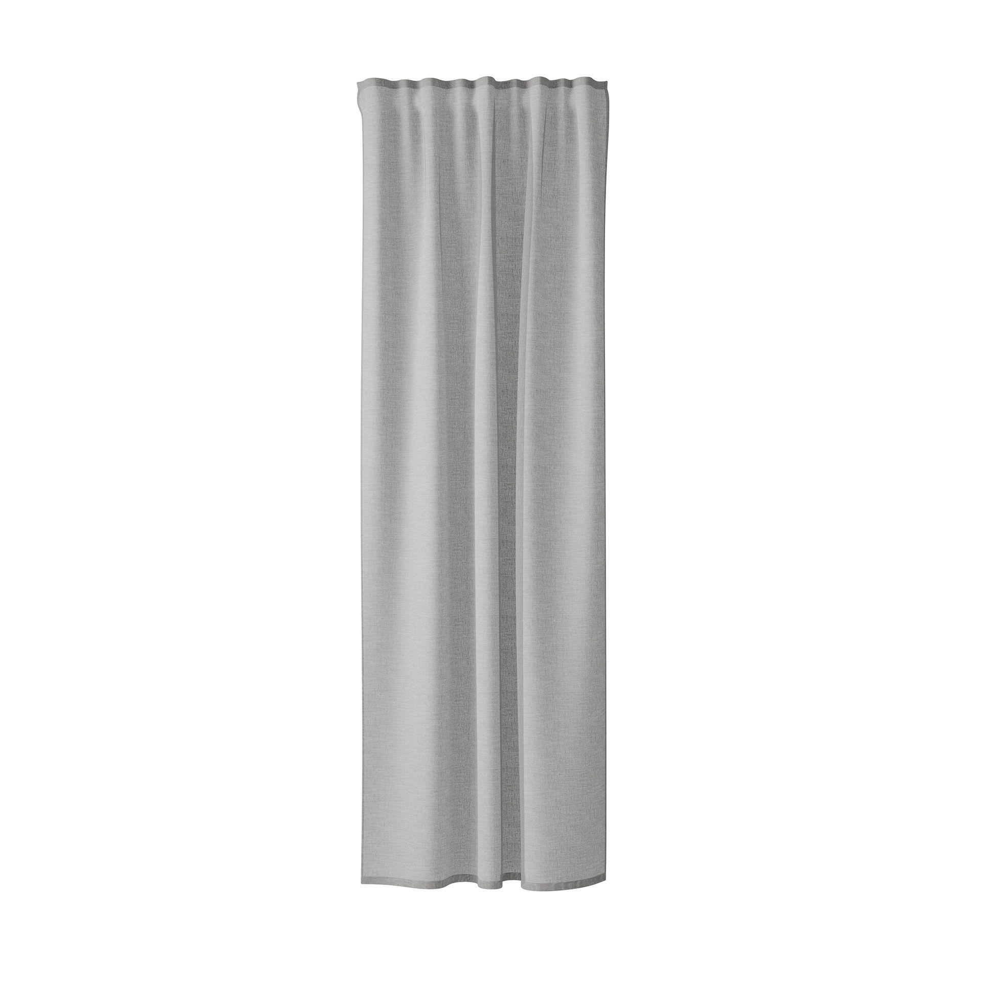 Homing Fertigschal mit verdeckten Schlaufen Oskar grau -  2,45 x 1,4 m