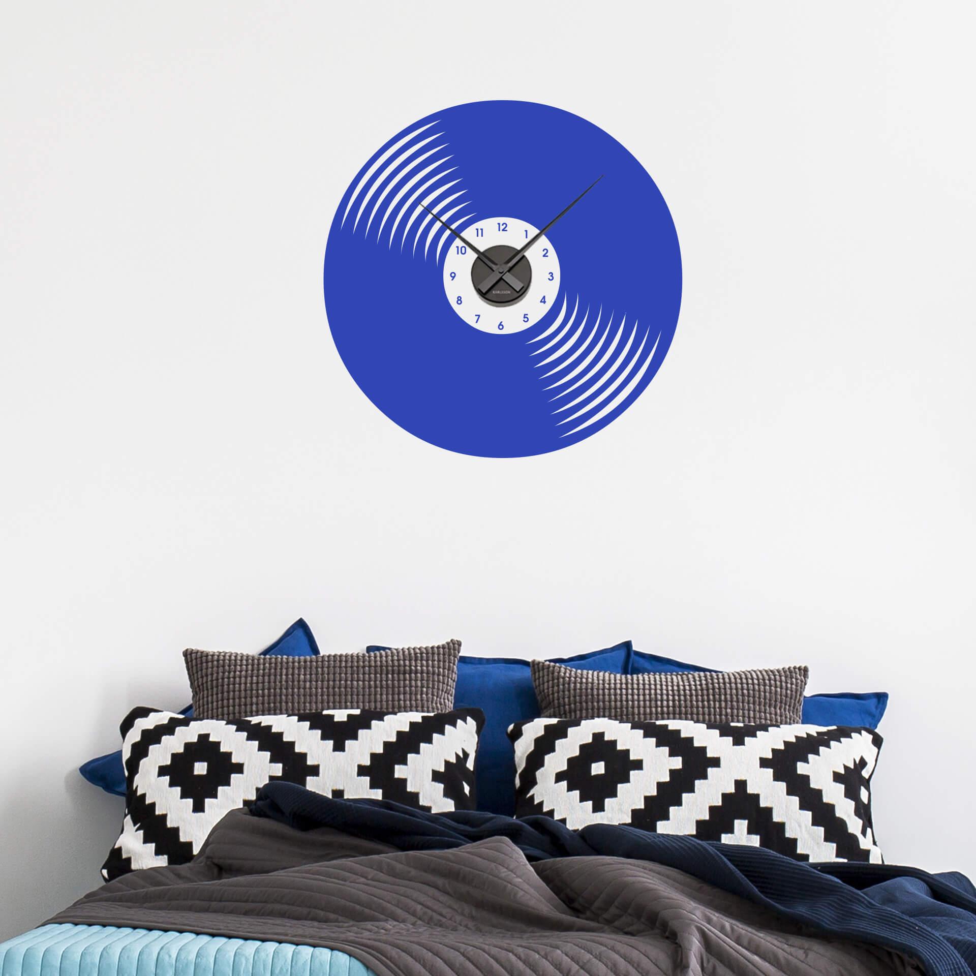 Wallsticker Schallplatte Wanduhr - 63x63 cm