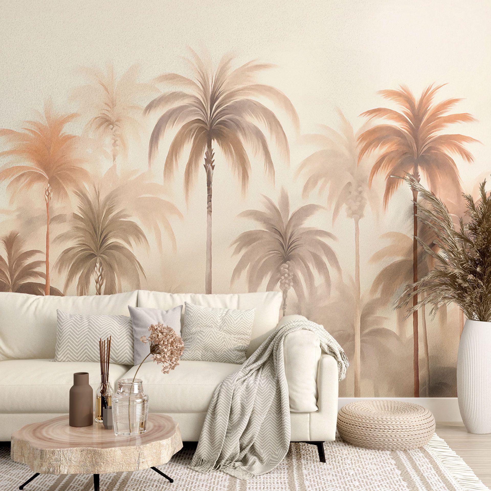 Papel pintado Paisaje tropical con palmeras - Haase