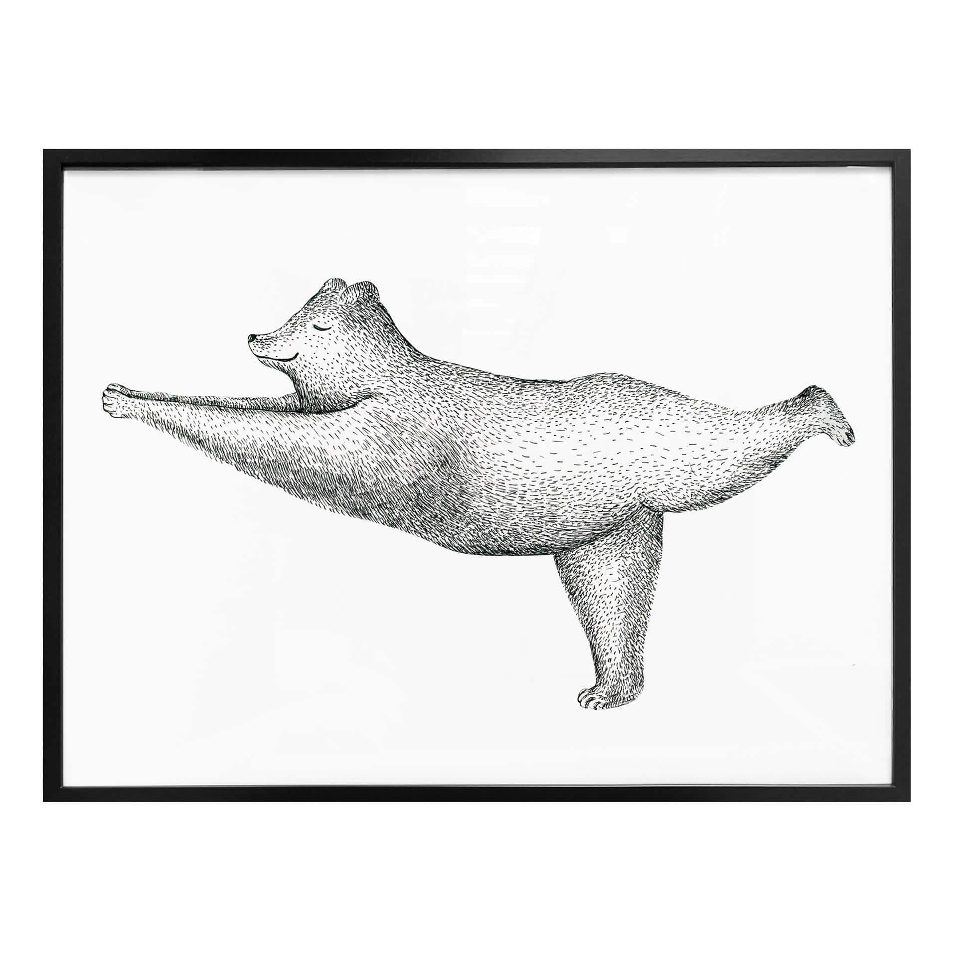 Póster Kvilis - Oso Yoga 02
