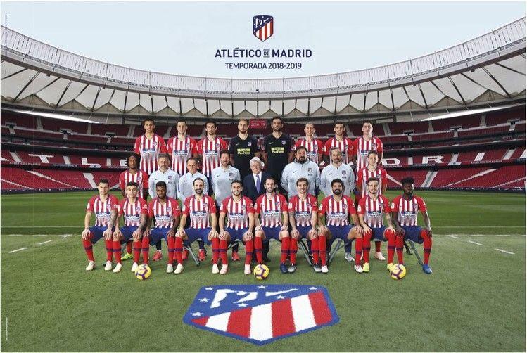 Plakat Atletico Madrid 2018/2019 - Plantilla, plakat (91,5 x 61 cm)