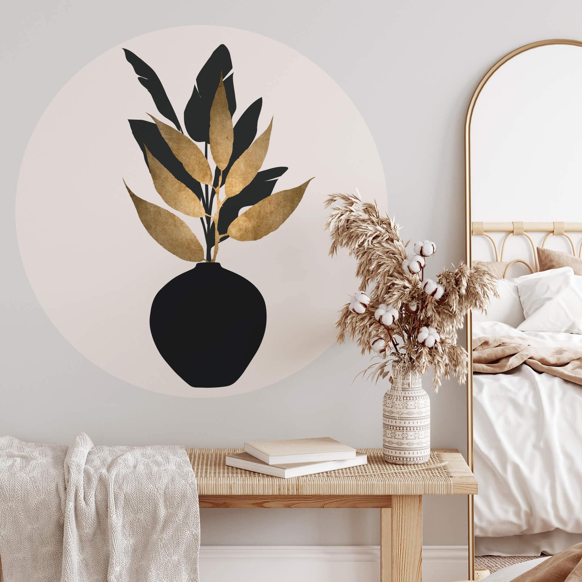 Sticker mural Kubistika - Bouquet No. 5 - Rond