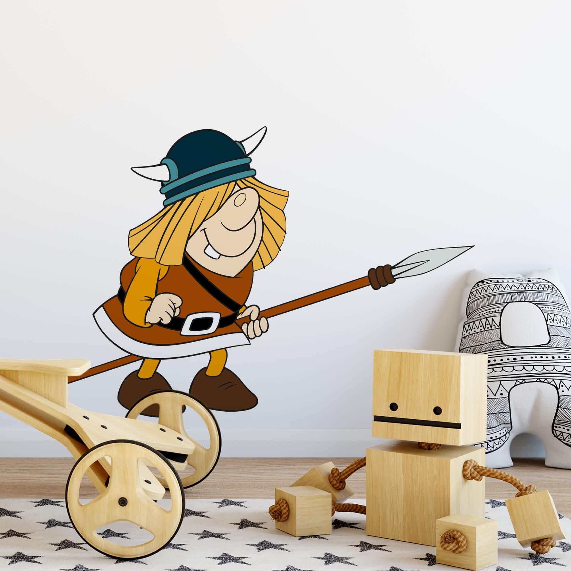 Muursticker Wickie en de Viking