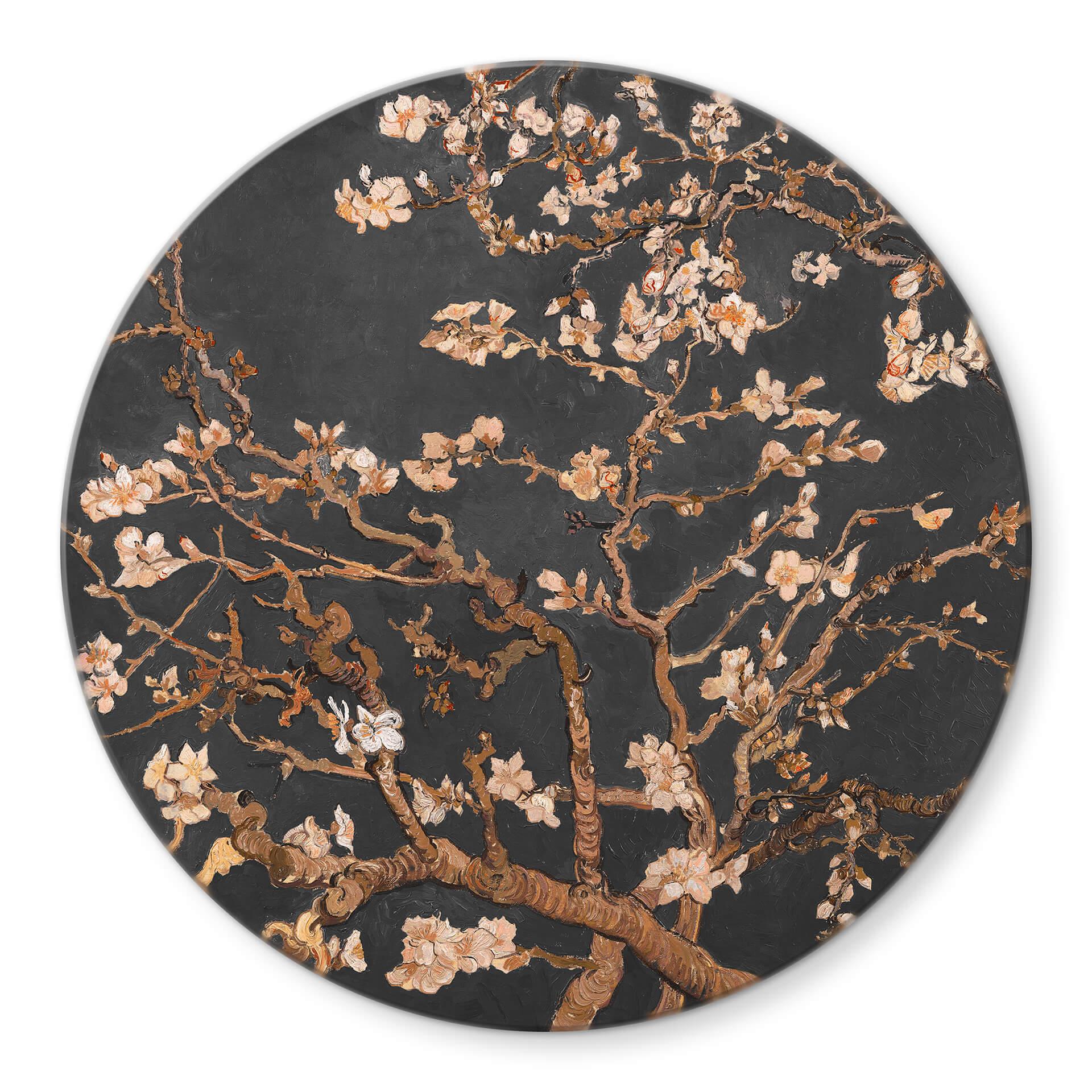 Tableau sur verre van Gogh - Fleur d'amandier en automne