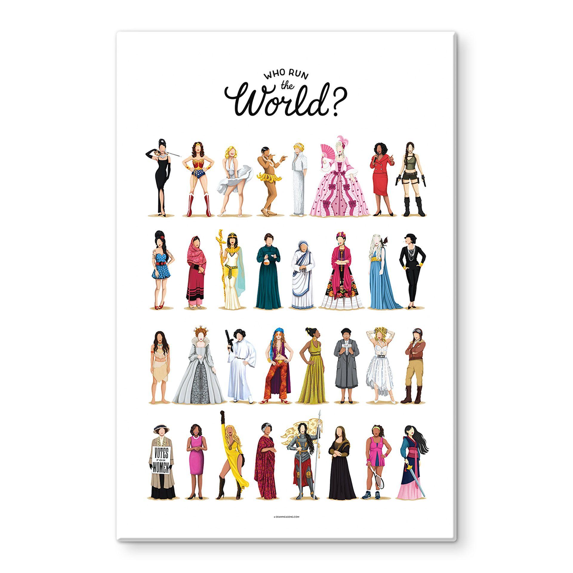 Tableau en verre Tohmé - Who run the World