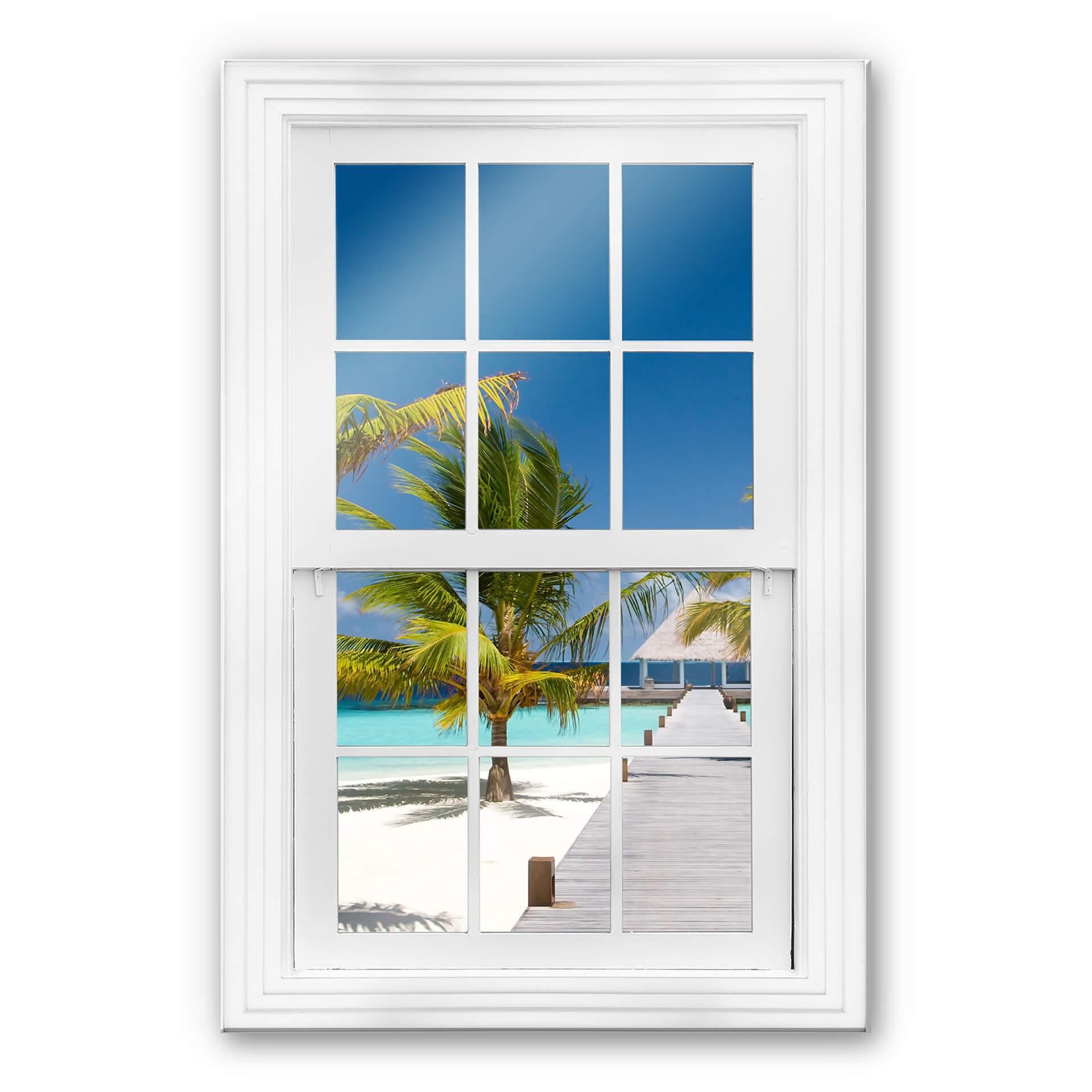 Trompe L'oeil op glas - Way to Paradise