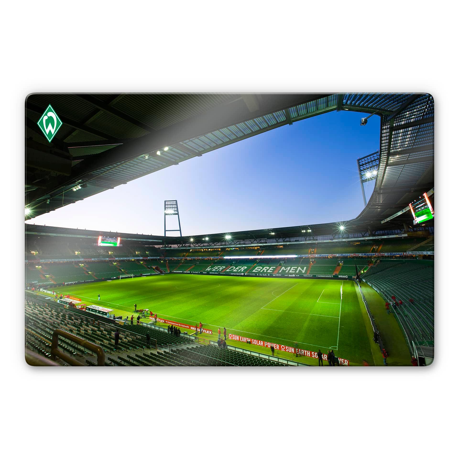 Tableau en verre - L'ntérieur du stade de Bremen 