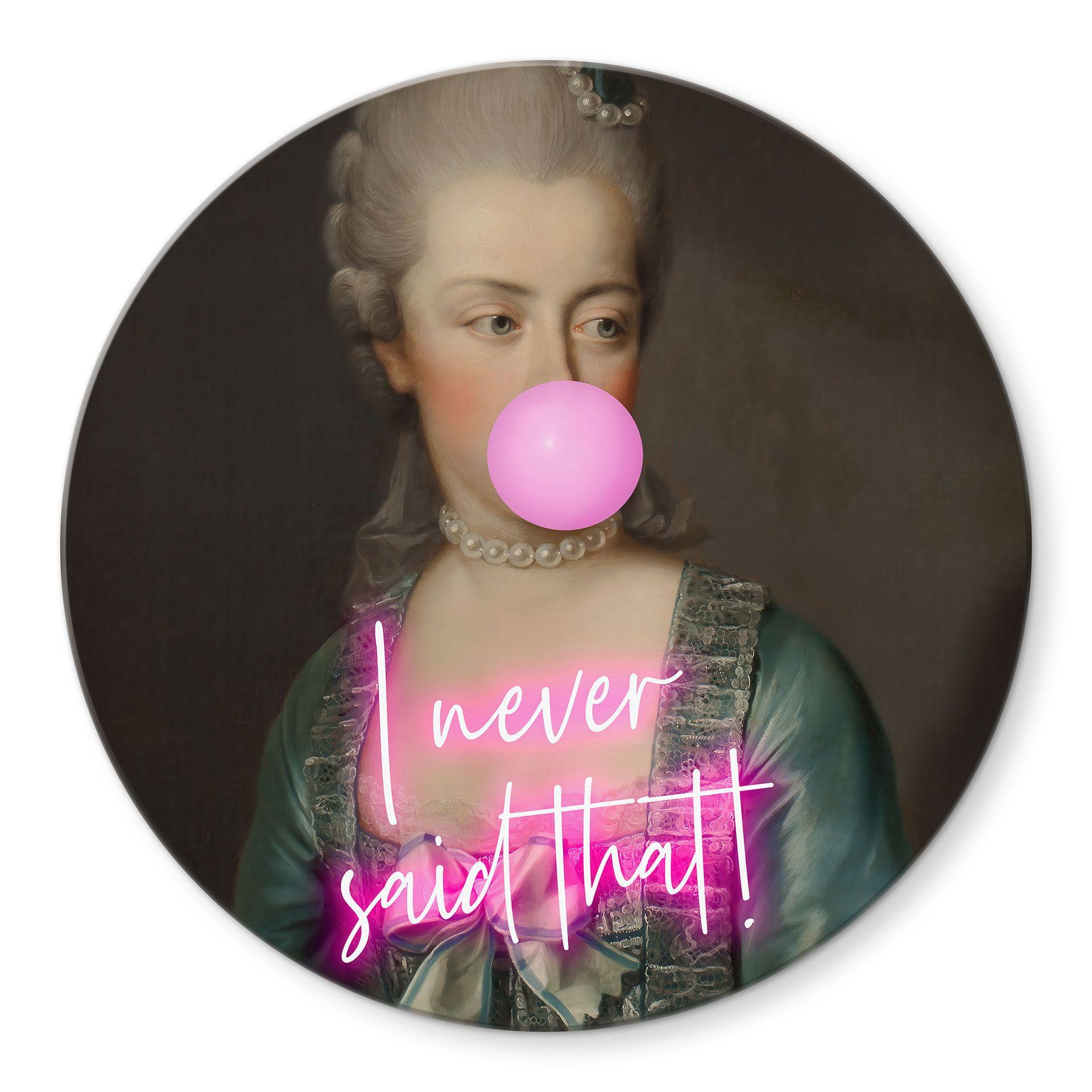 Glasbillede - Marie Antoinette: I never said that - Grace Digital Art
