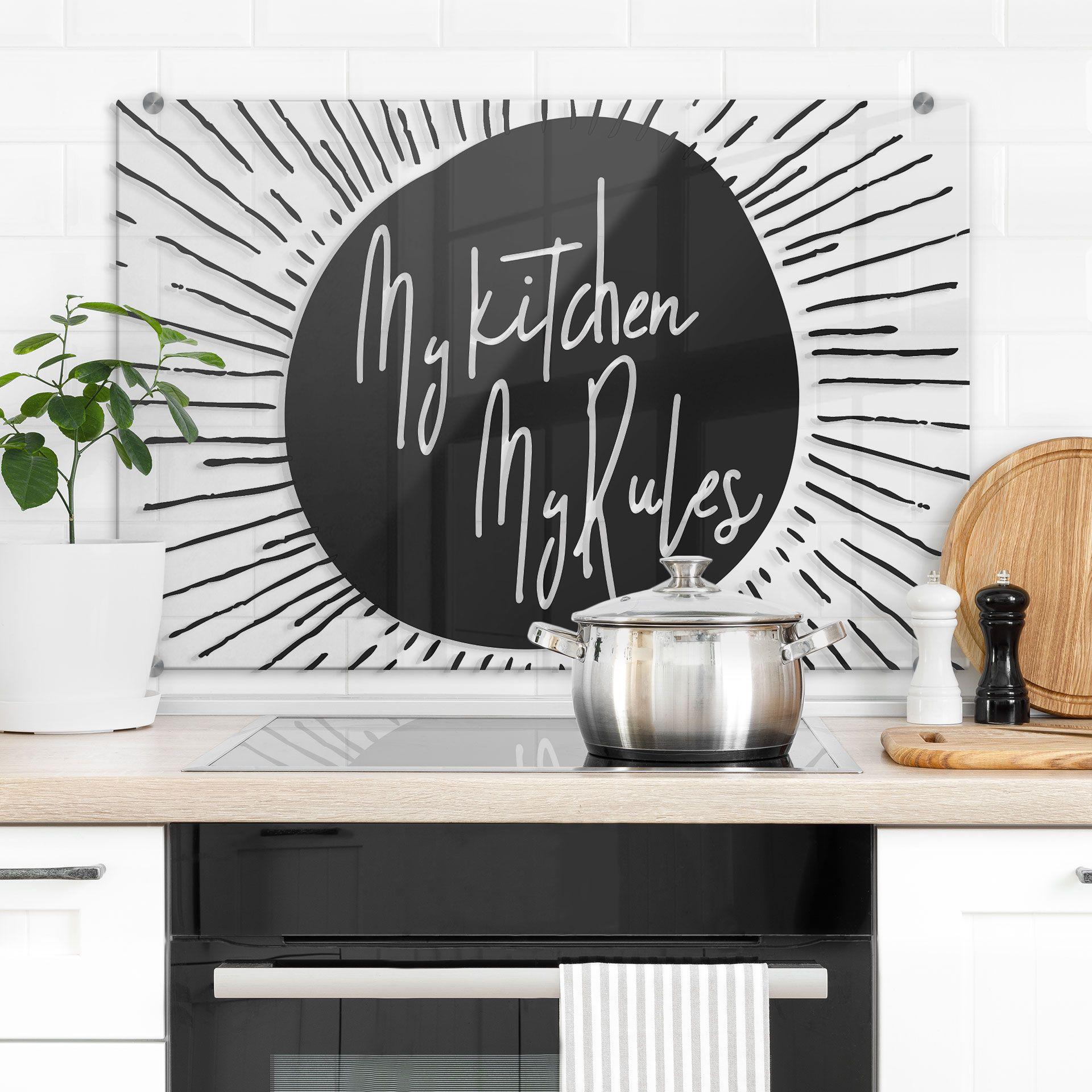 Stænkplade - My kitchen my rules