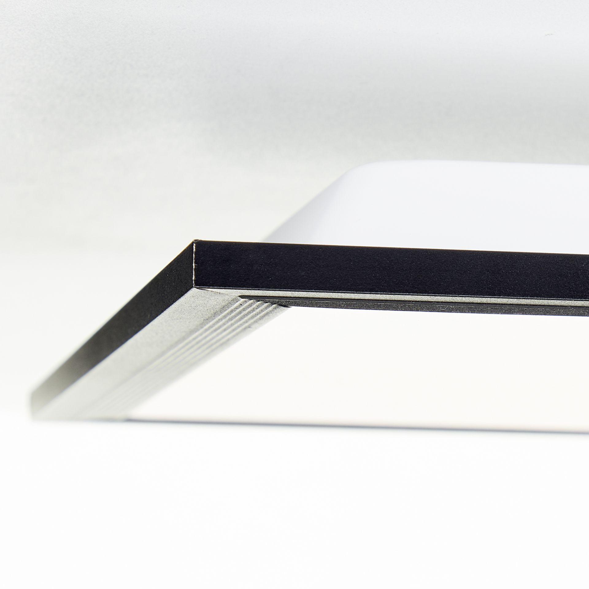 Deckenleuchte Clara, schwarz, 100 x 25 cm, Metall LED Deckenleuchte, Neutralweiß